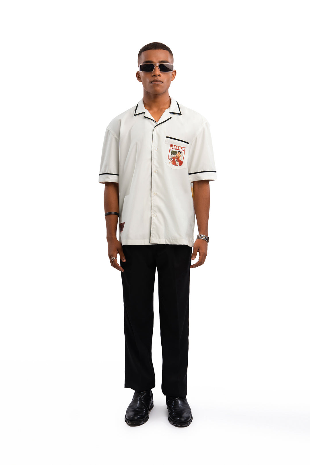Prime Suspect shirt - Pearl white