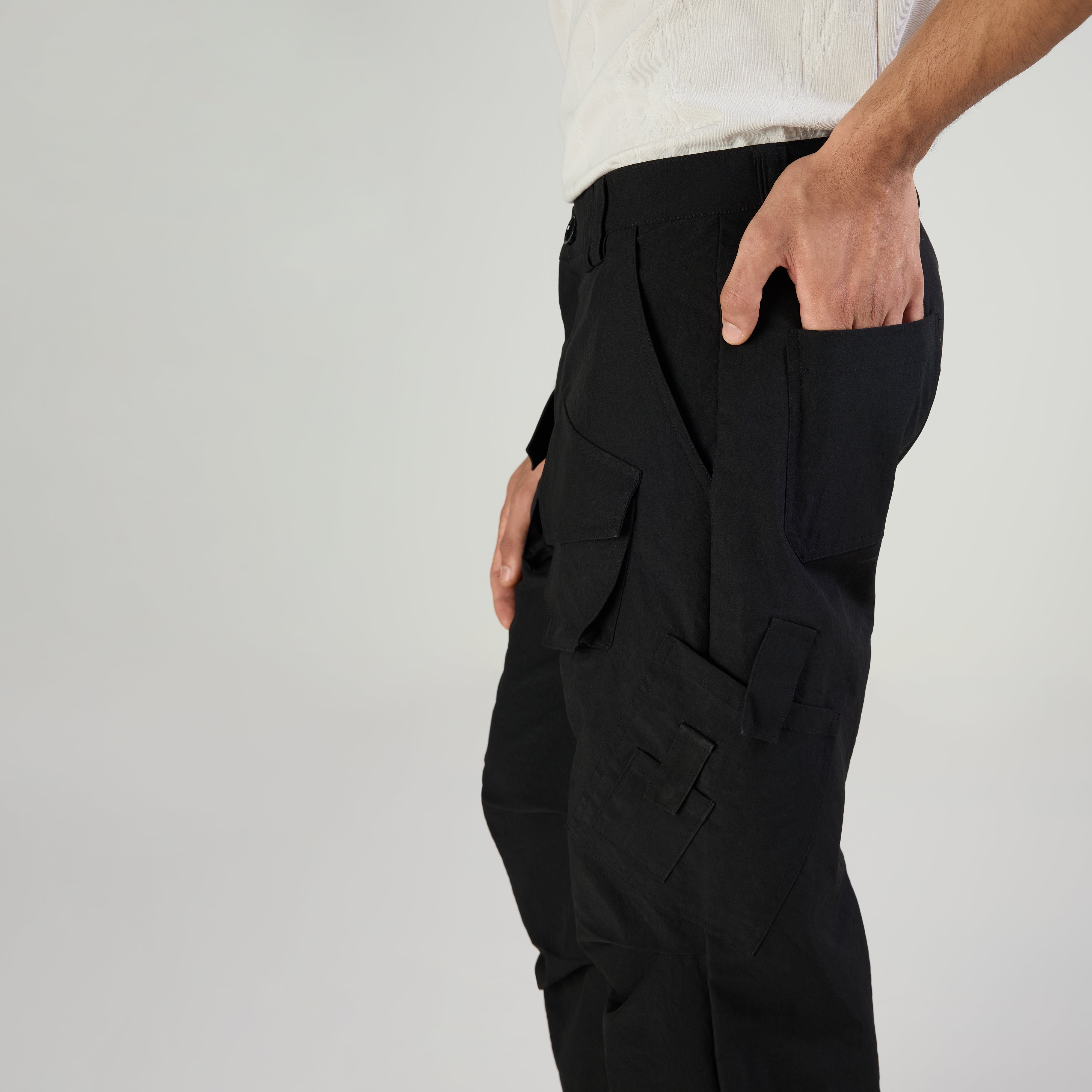 PARACHUTE PANTS TYPE-2 - BLACK