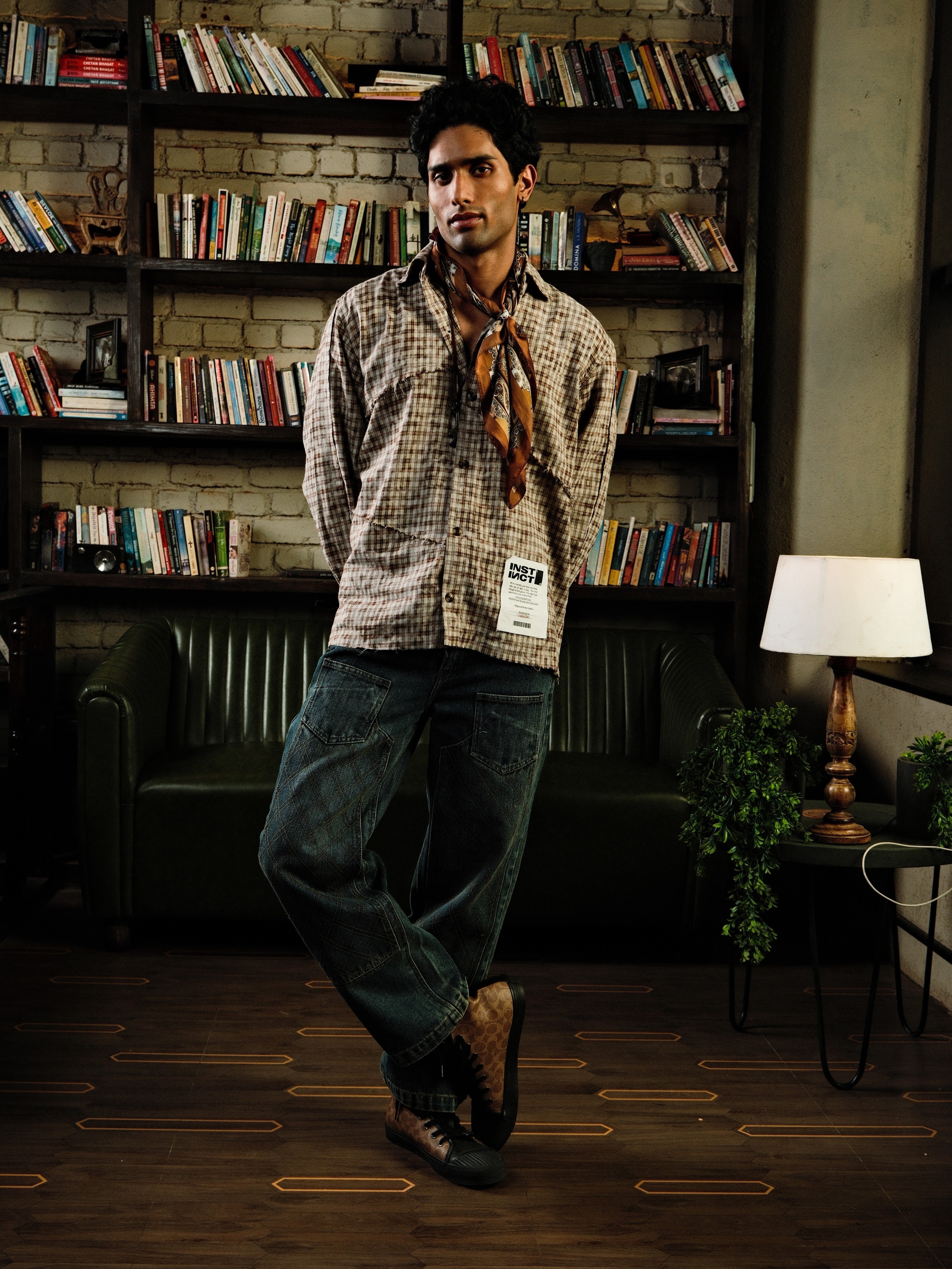 Raw Panel Shirt - (Brown)
