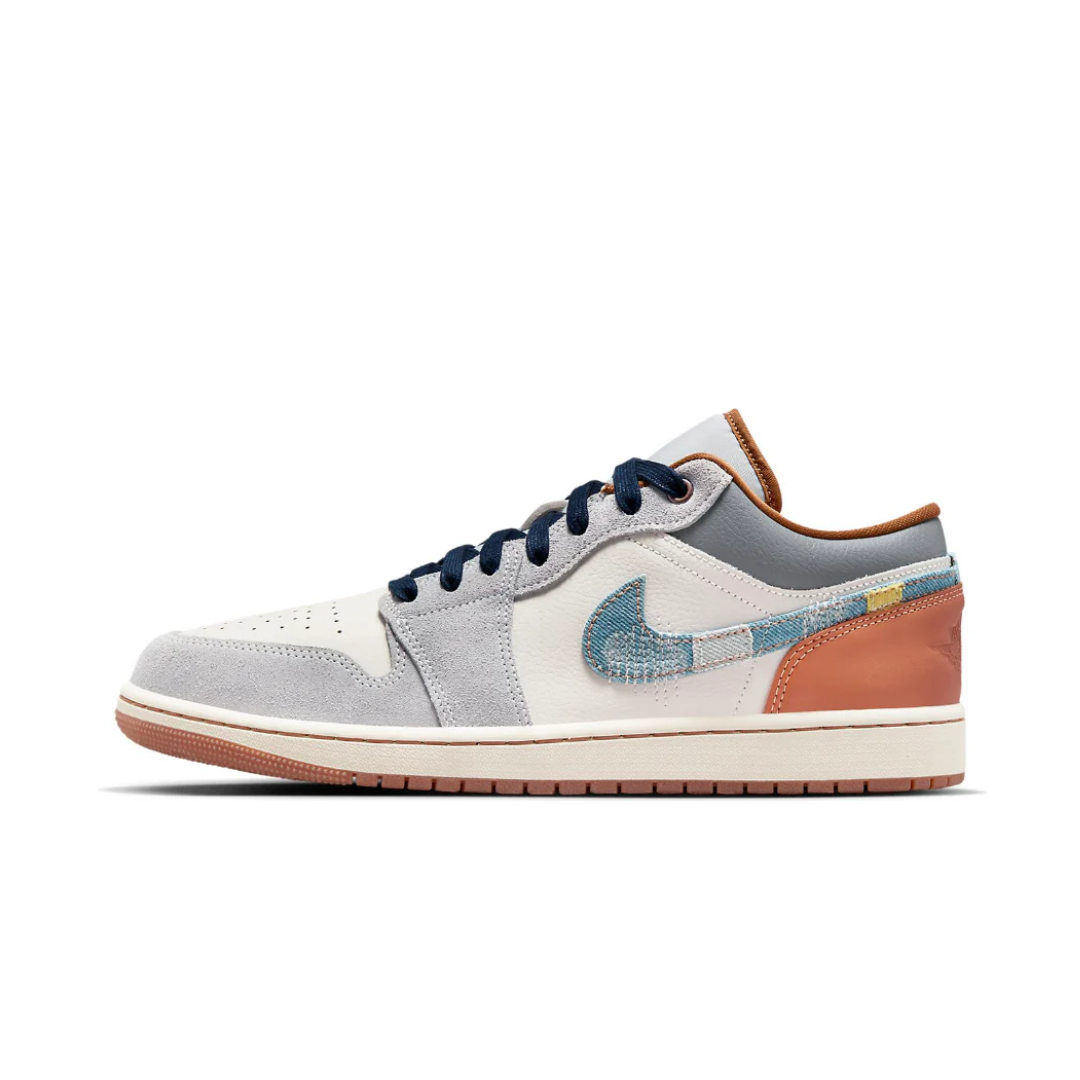 Jordan 1 Low SE Phantom Repaired Denim Swoosh Jordan 1 Low SE Phantom Repaired Denim Swoosh