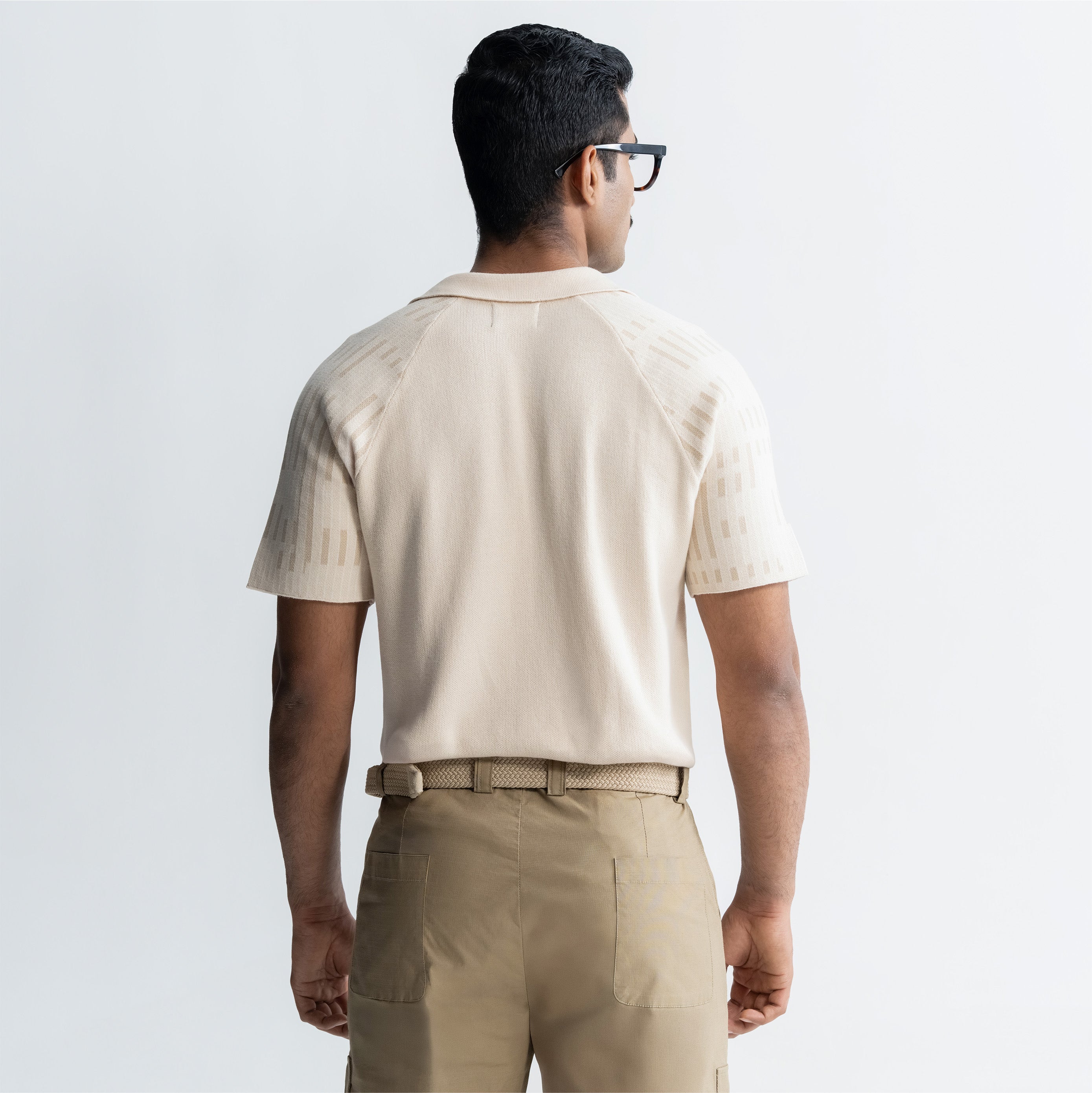 JACQUARD POLO T-SHIRT