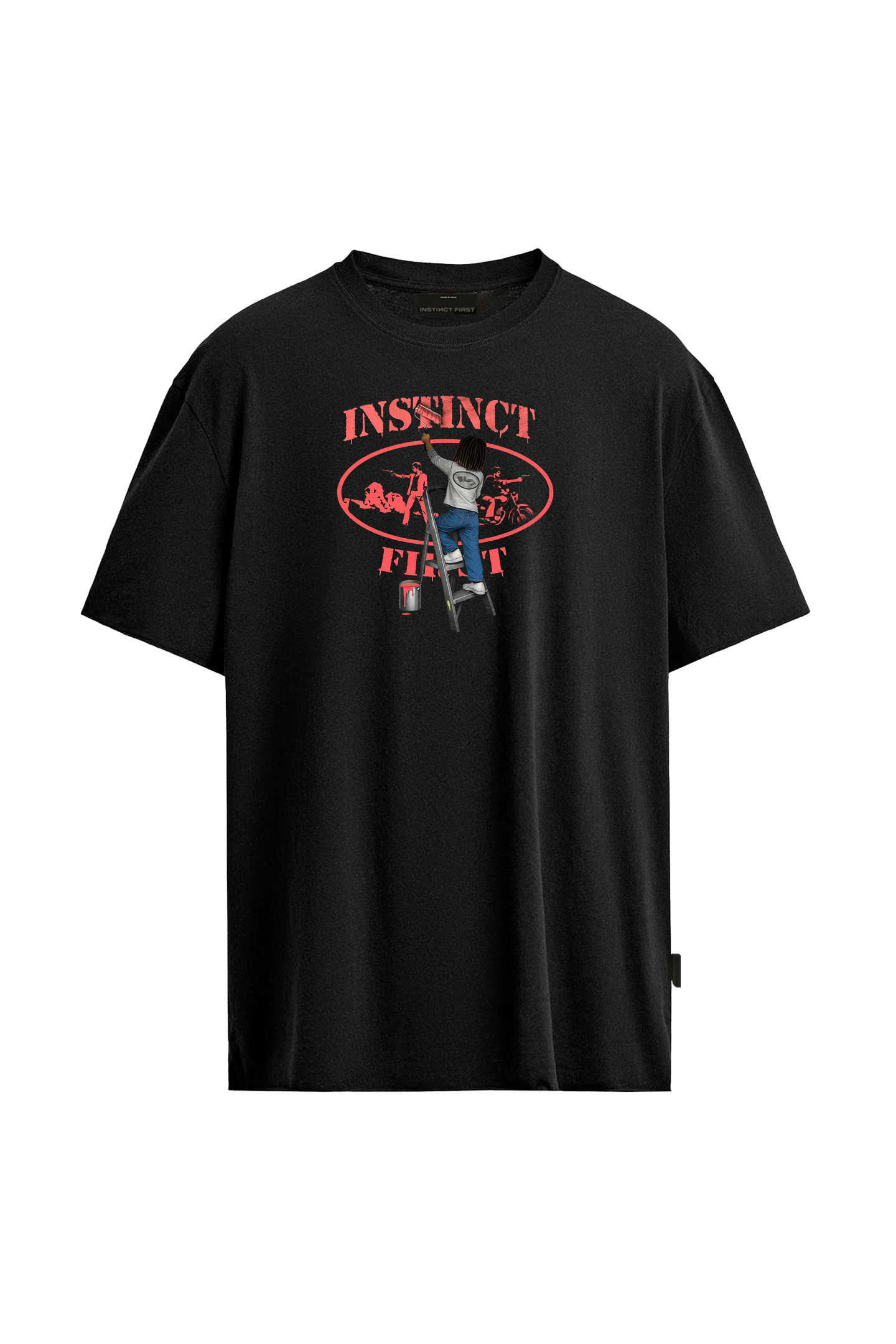 Graffiti - Relaxed Fit Tshirt (Black)