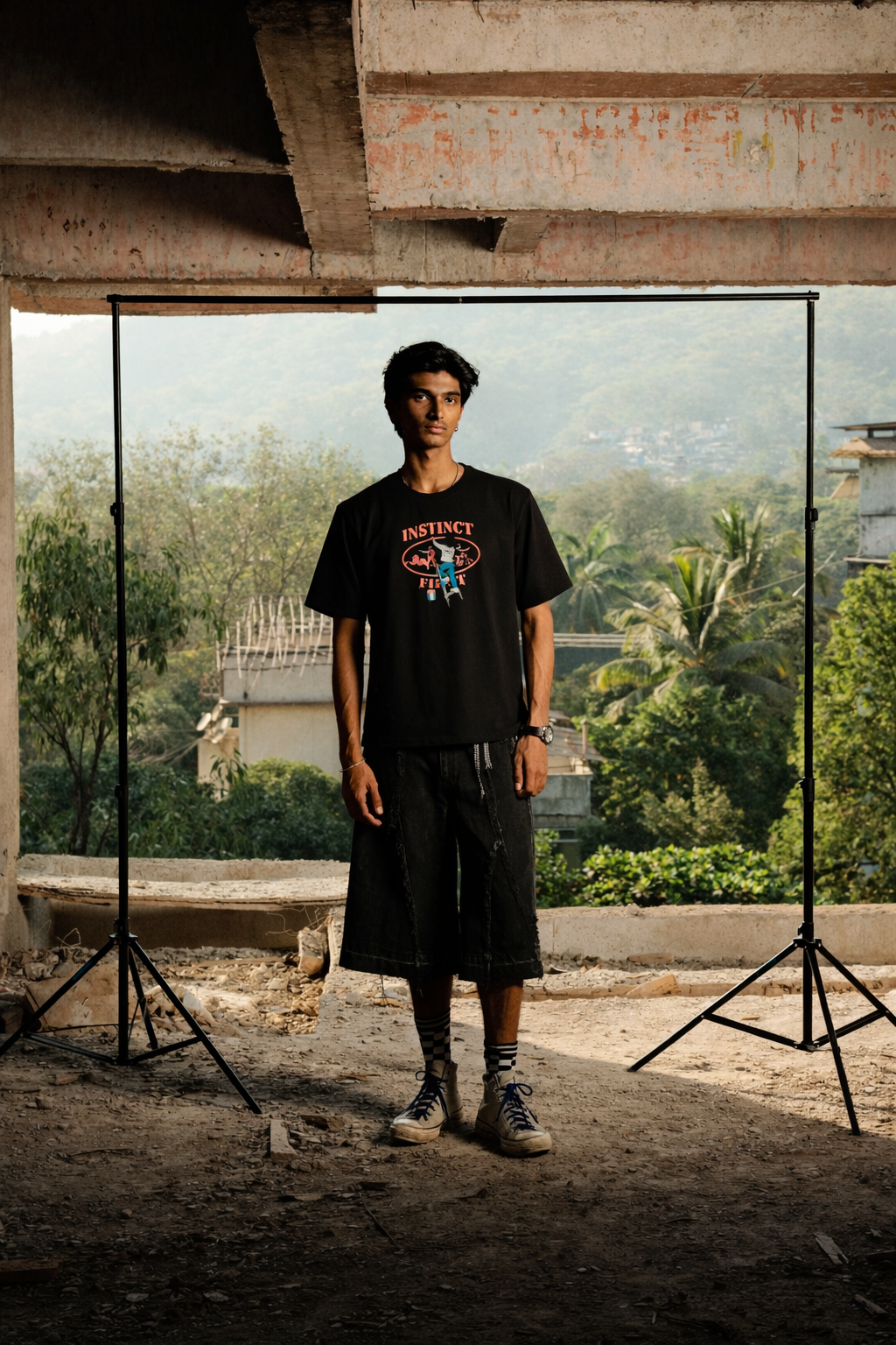 Graffiti - Relaxed Fit Tshirt (Black)