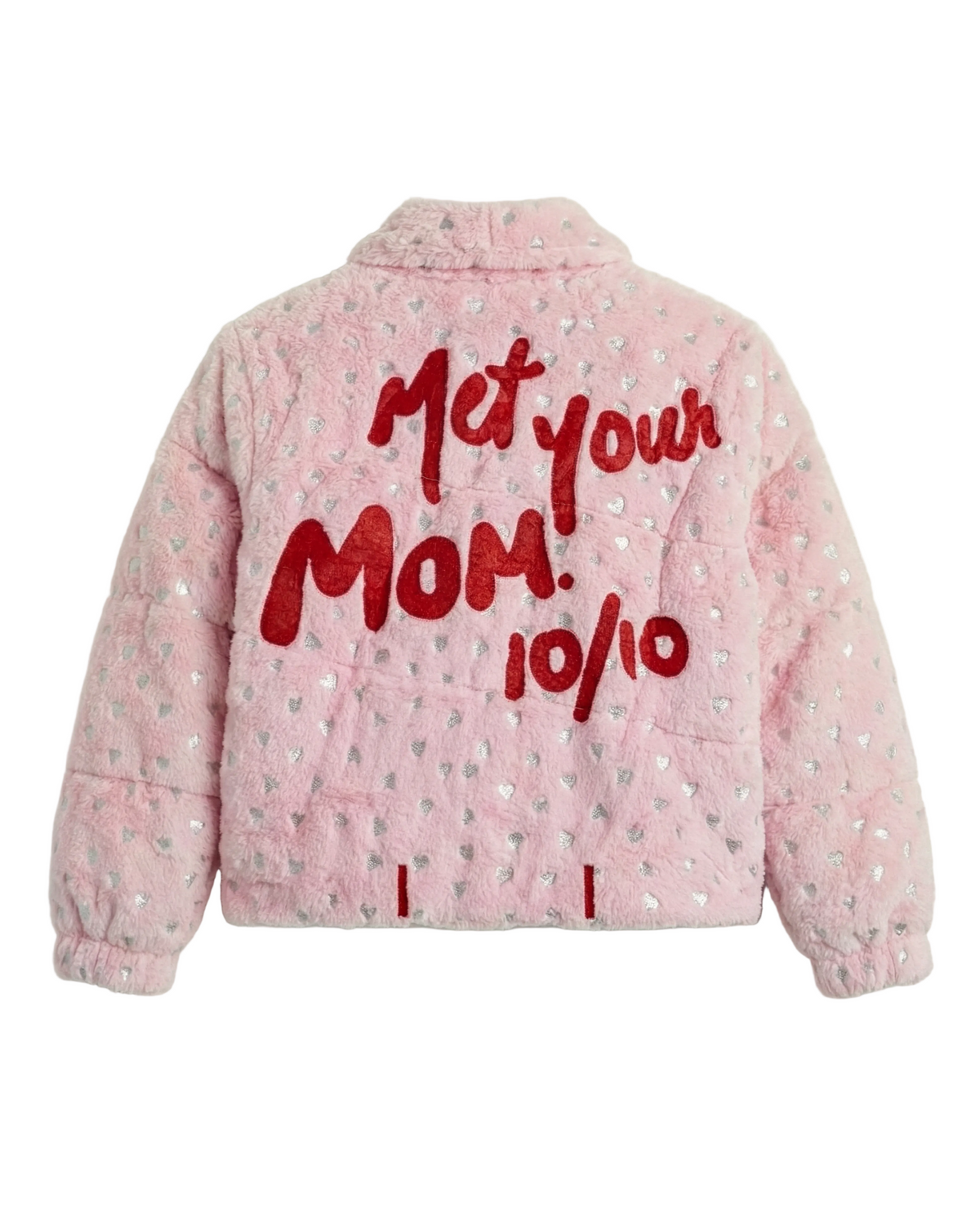 Mom's Love Puff Jacket | Baby Pink