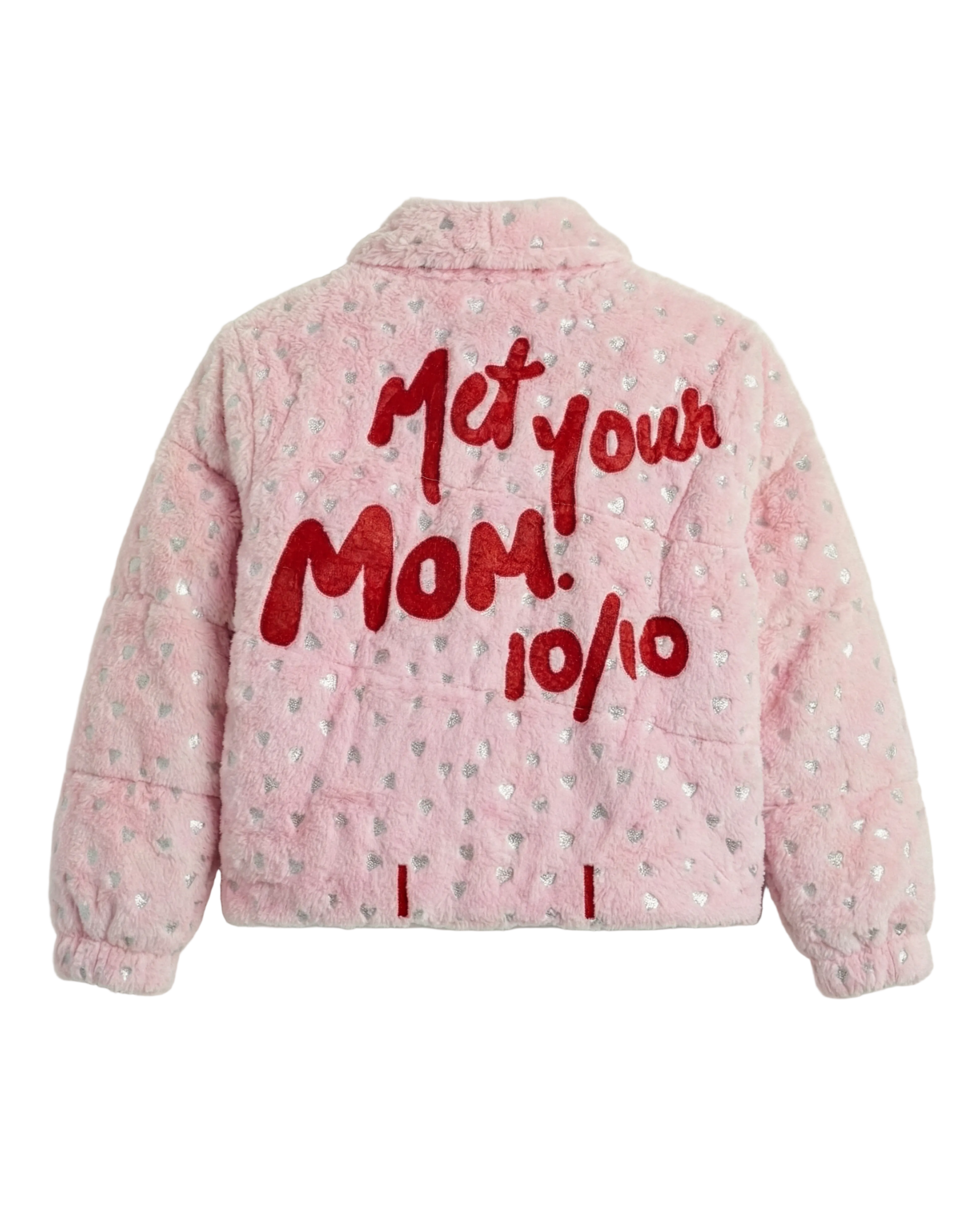 Mom's Love Puff Jacket | Baby Pink