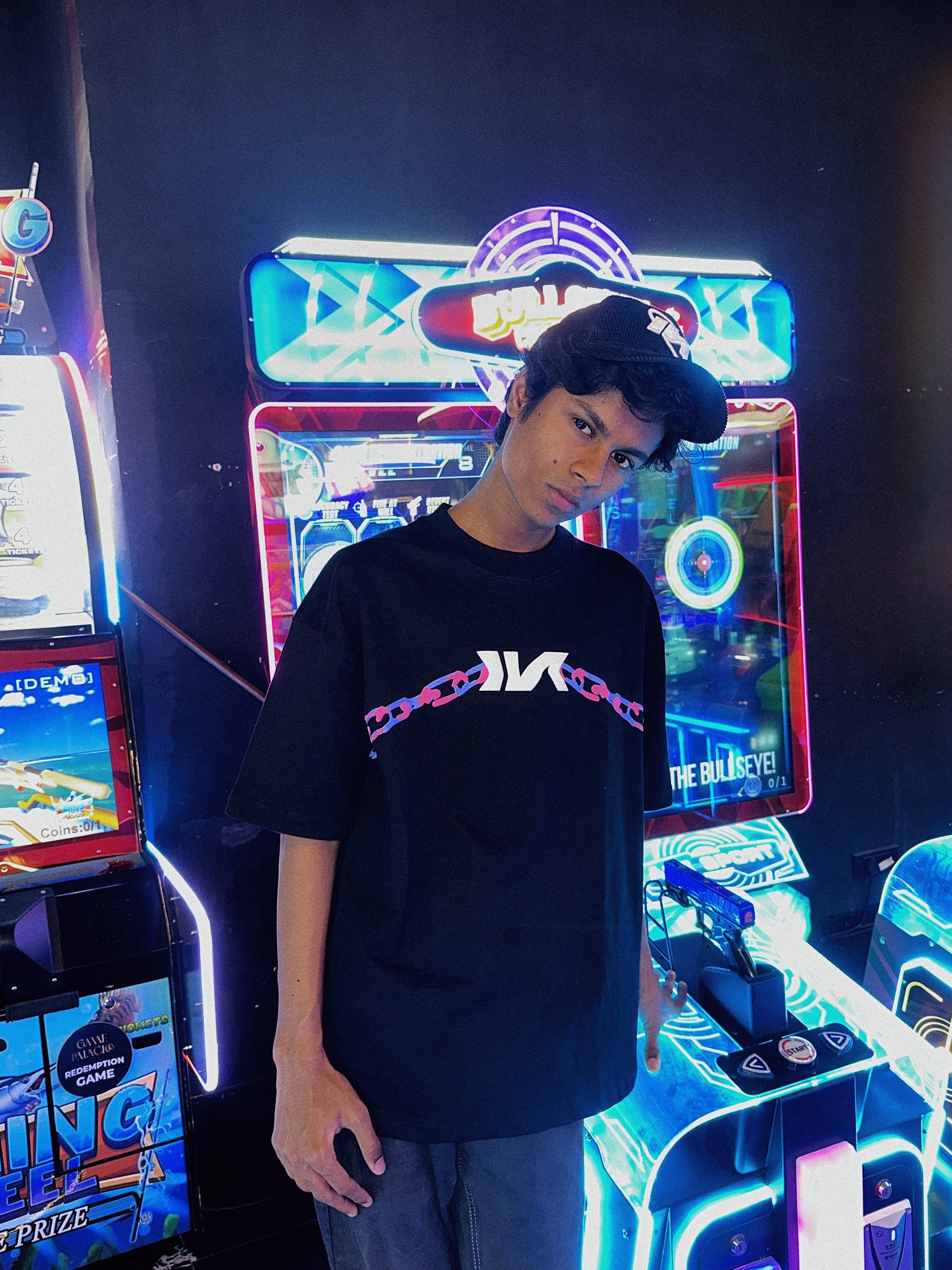 The Shackles Oversized T-Shirt -(Black)