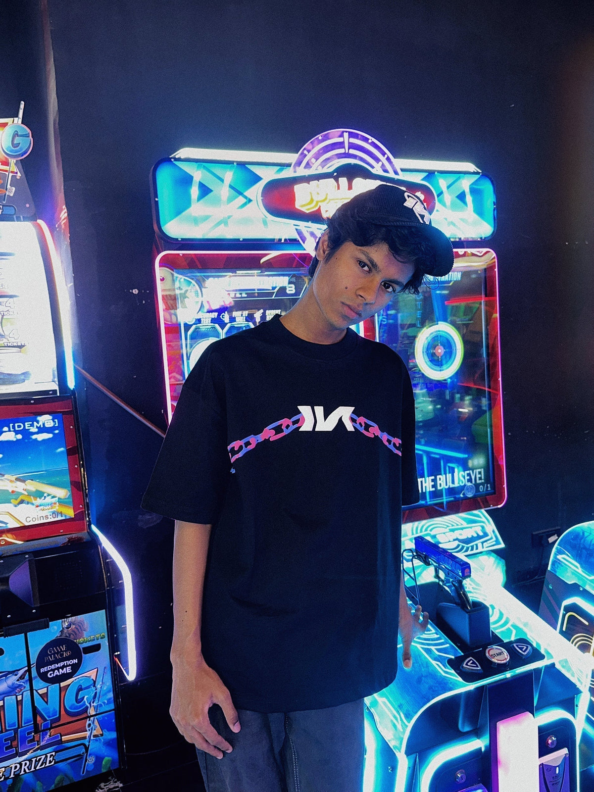 The Shackles Oversized T-Shirt -(Black)