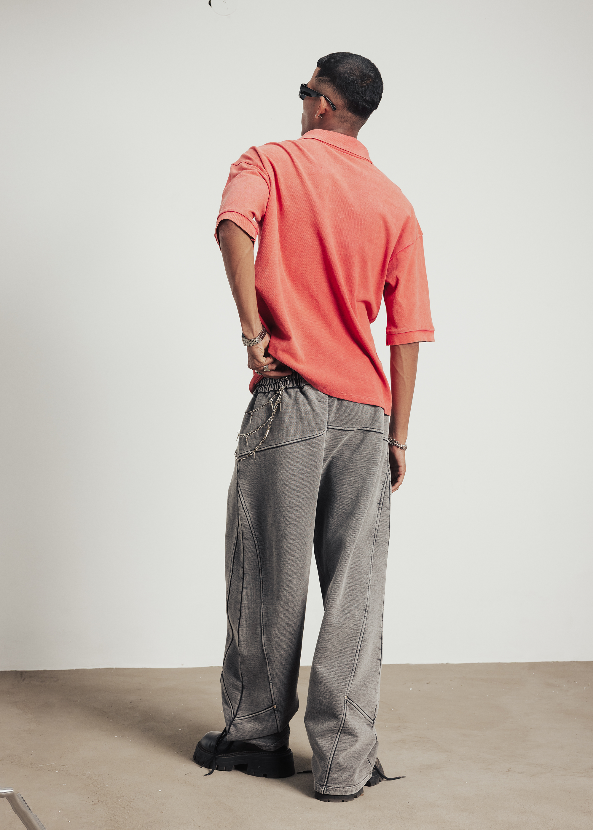 Patch polo t-shirt