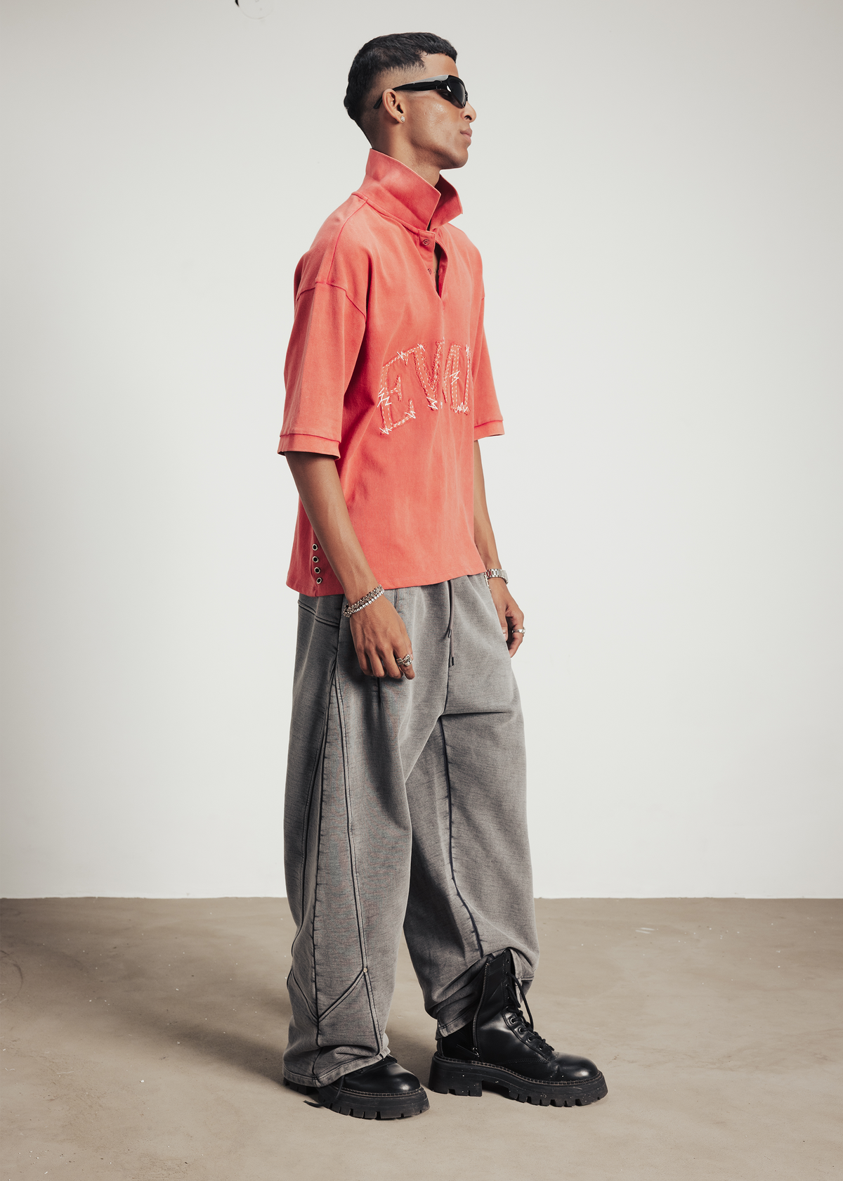 Patch polo t-shirt