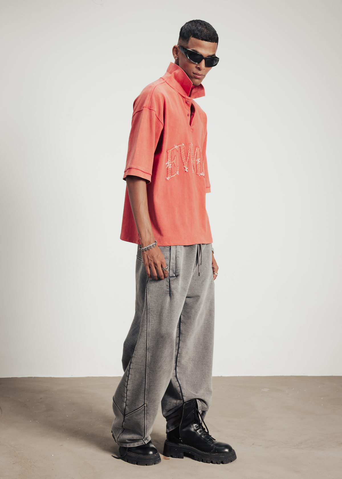Patch polo t-shirt
