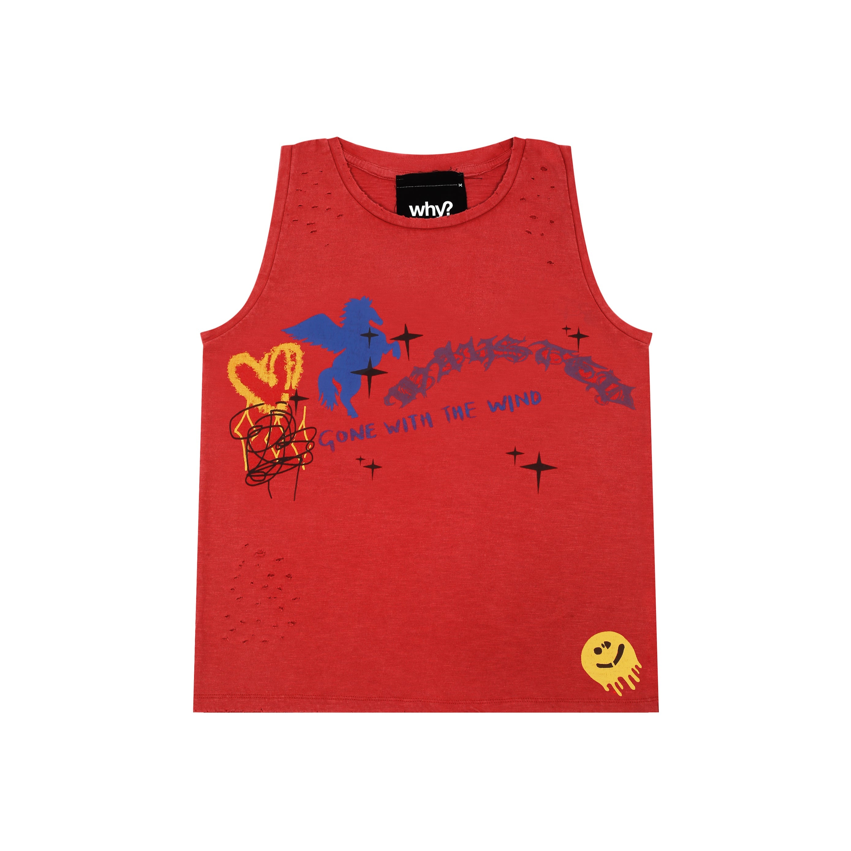Red - Round Neck Tank Top "Gone With The Wind"