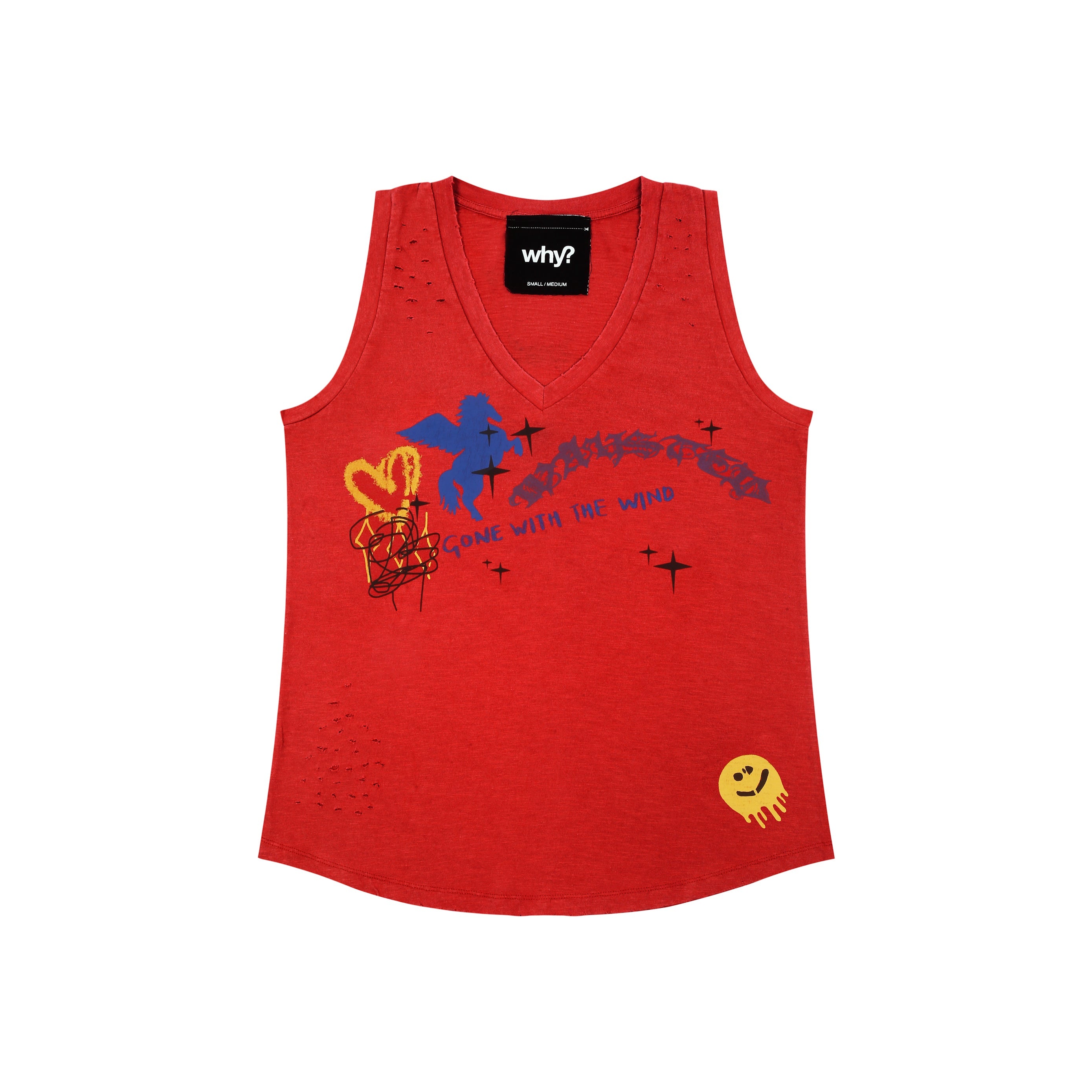 Red - V Neck Tank Top "Gone With The Wind"