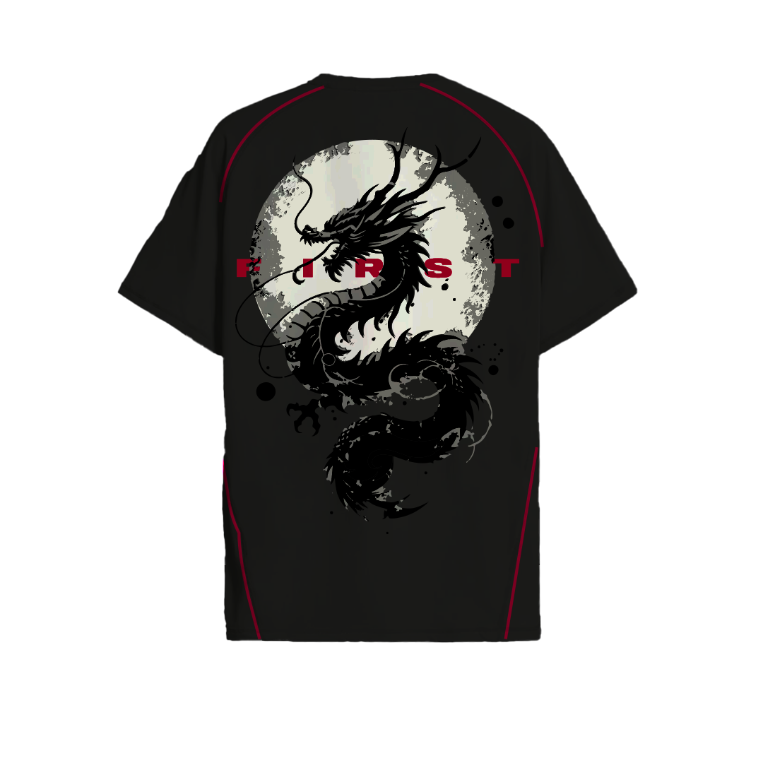 The First Dragon - Oversized T-Shirt (BlacK)