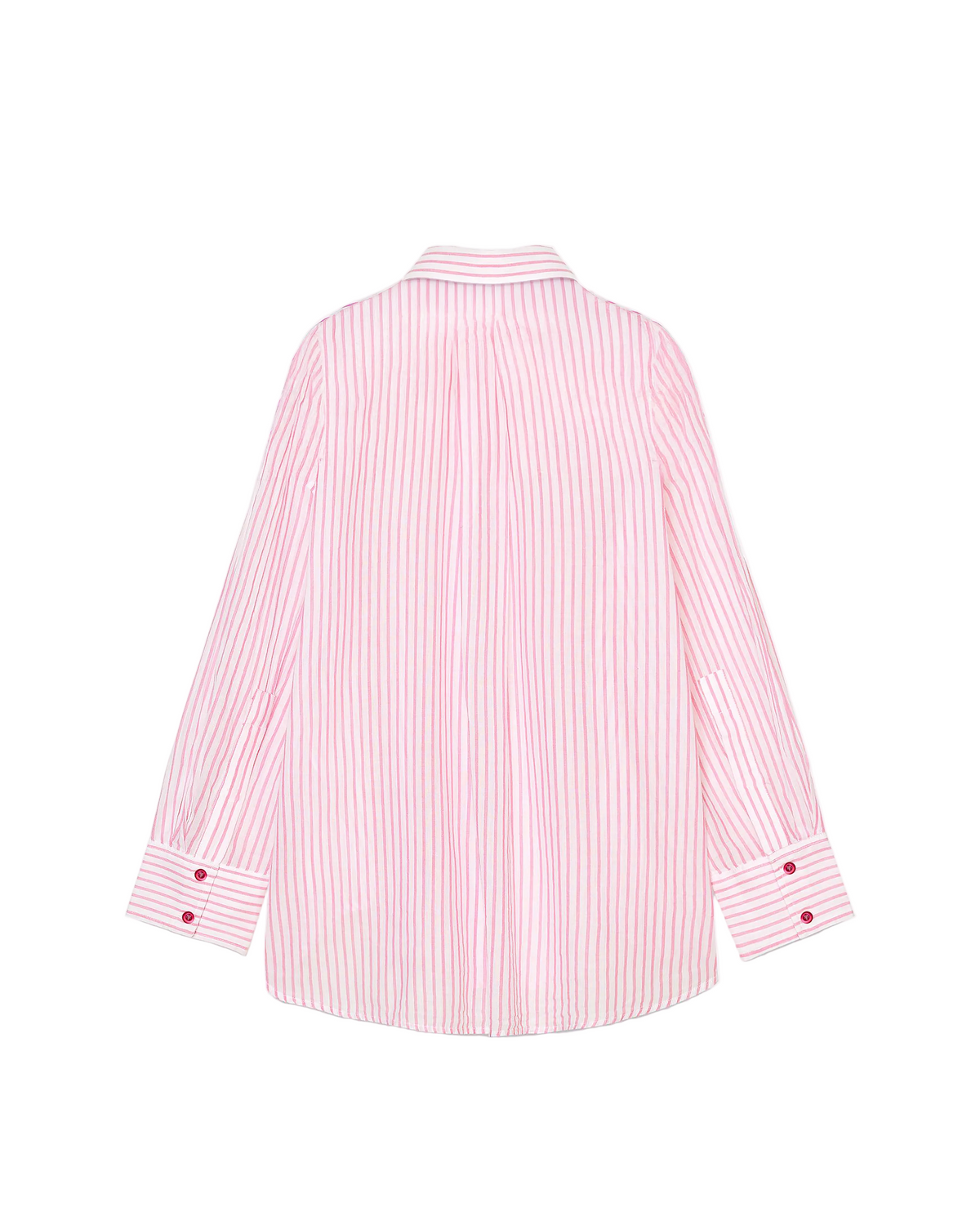 First Bite Striped Shirt | Pastel Raspberry