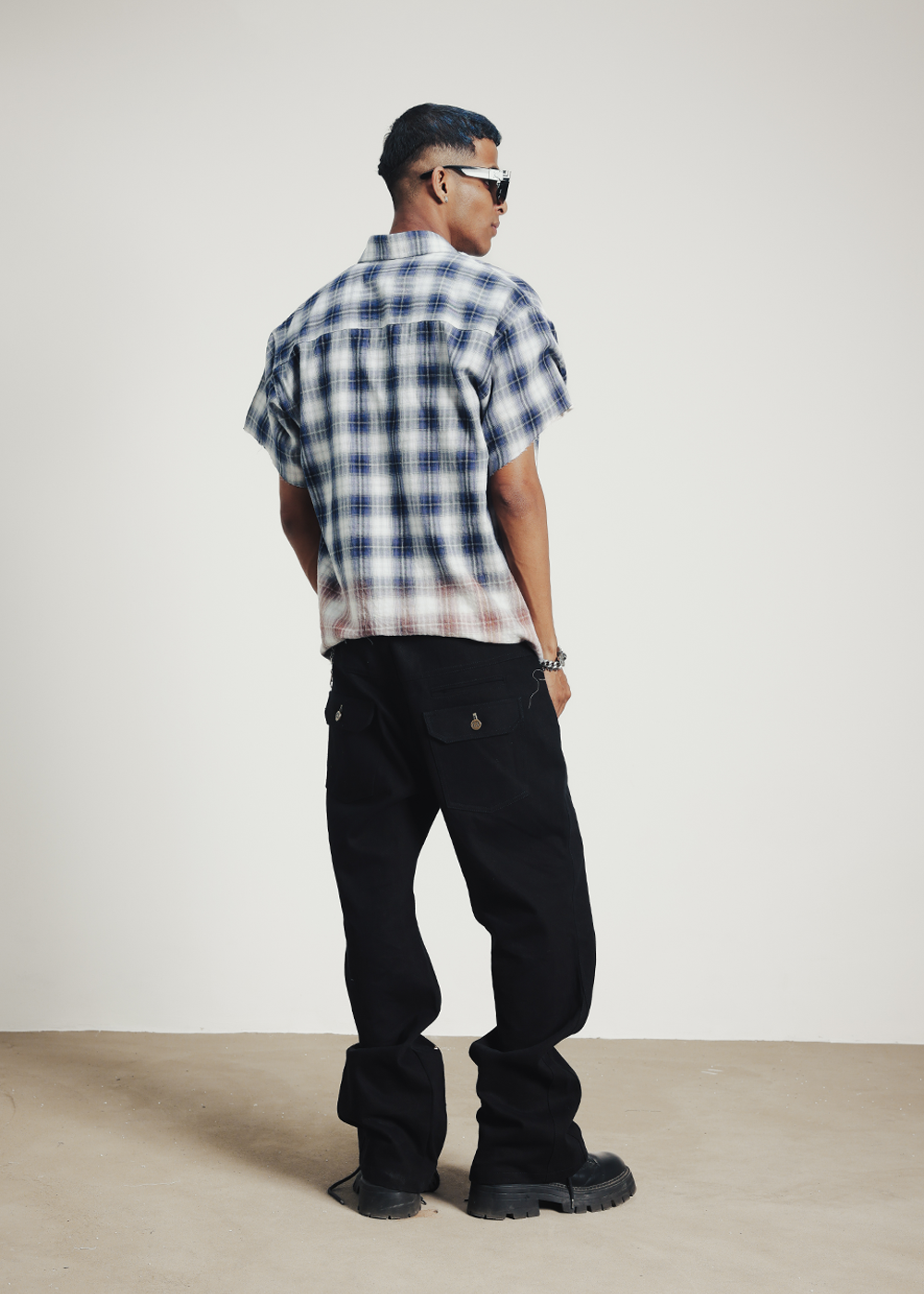 LA check shirt
