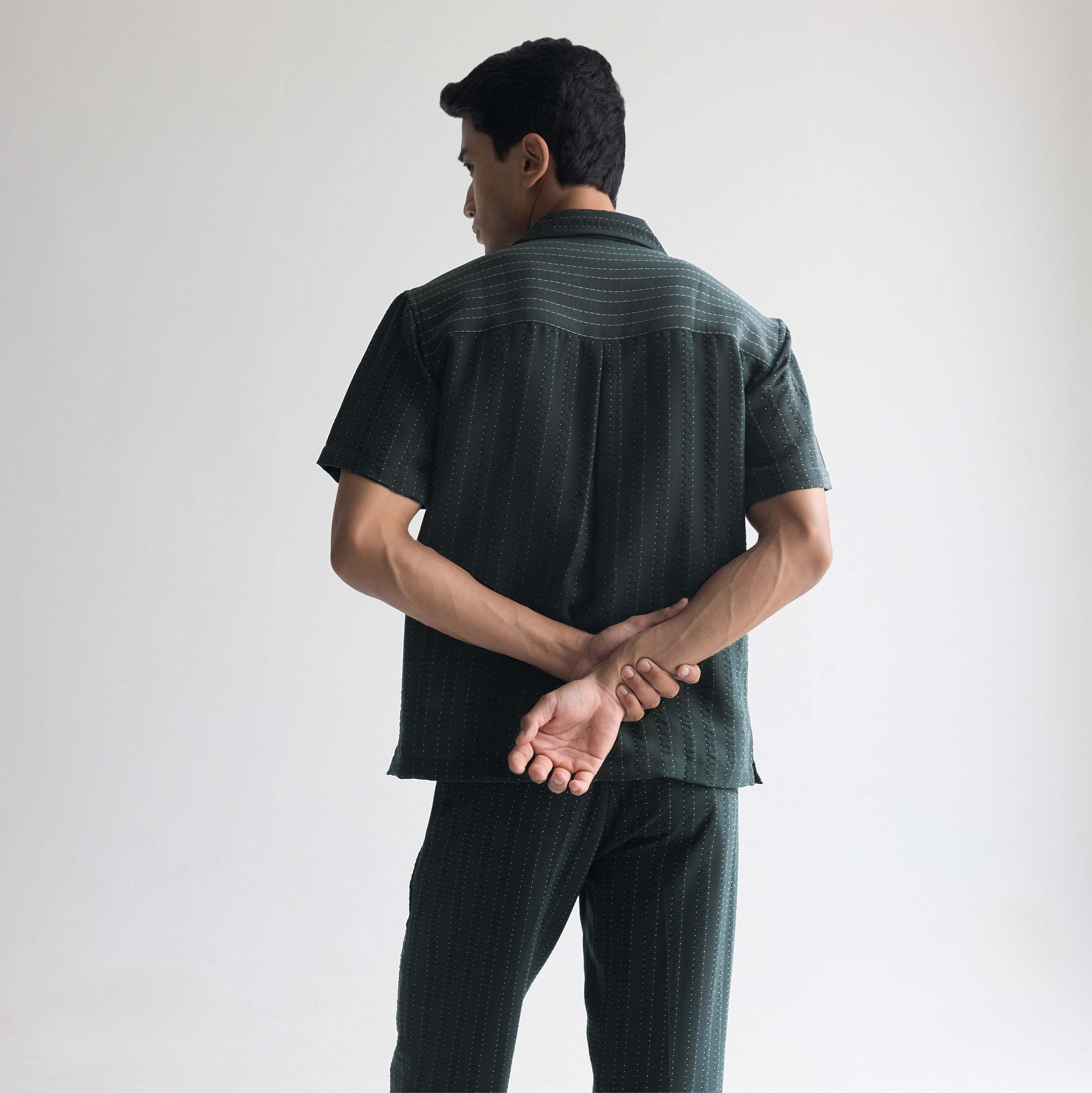 PINSTRIPE CUBAN SHIRT