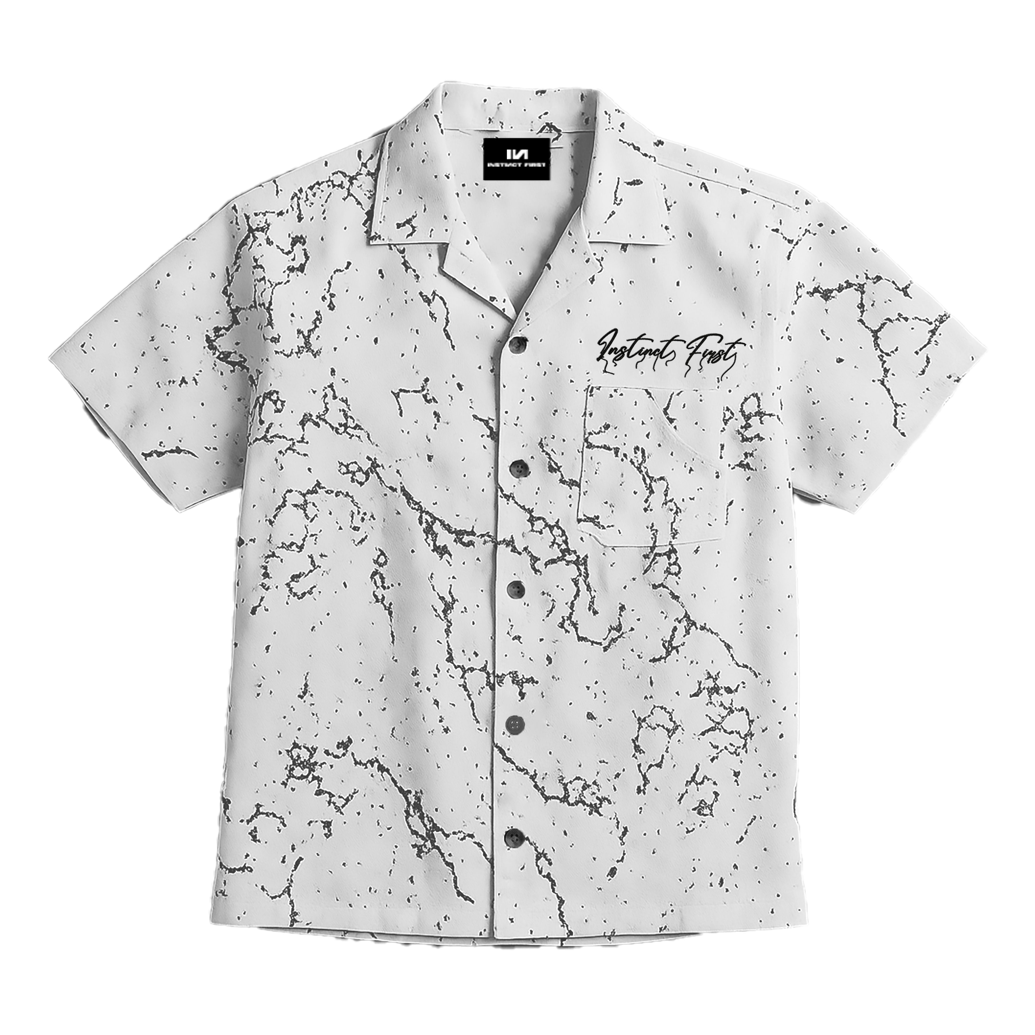 Splatter Shirt - Relaxed Fit (White)