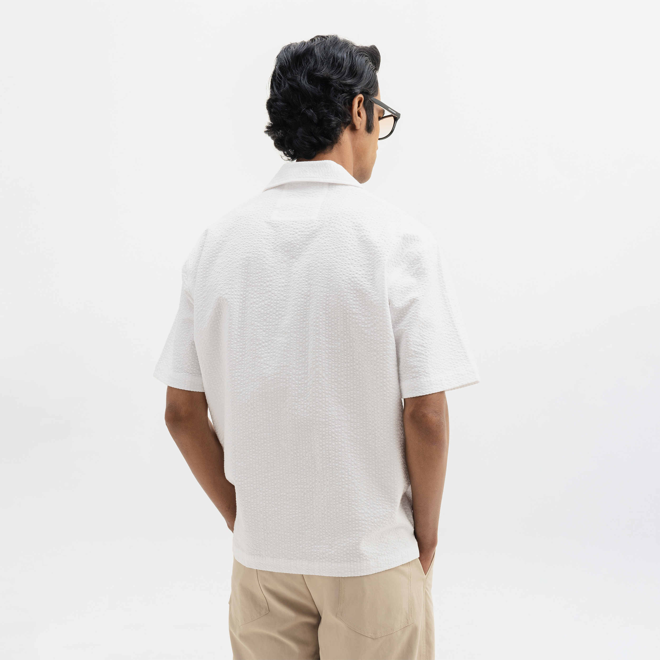 SEER SUCKER CUBAN SHIRT