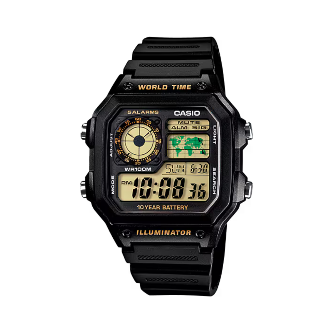 CASIO YOUTH AE-1200 series AE 1200WH 1BV D098