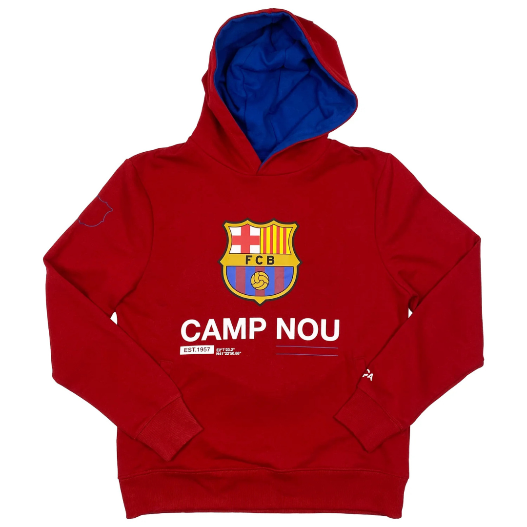 FORCA BARCA FC BARCELONA CAMP NOU HOODIE RED