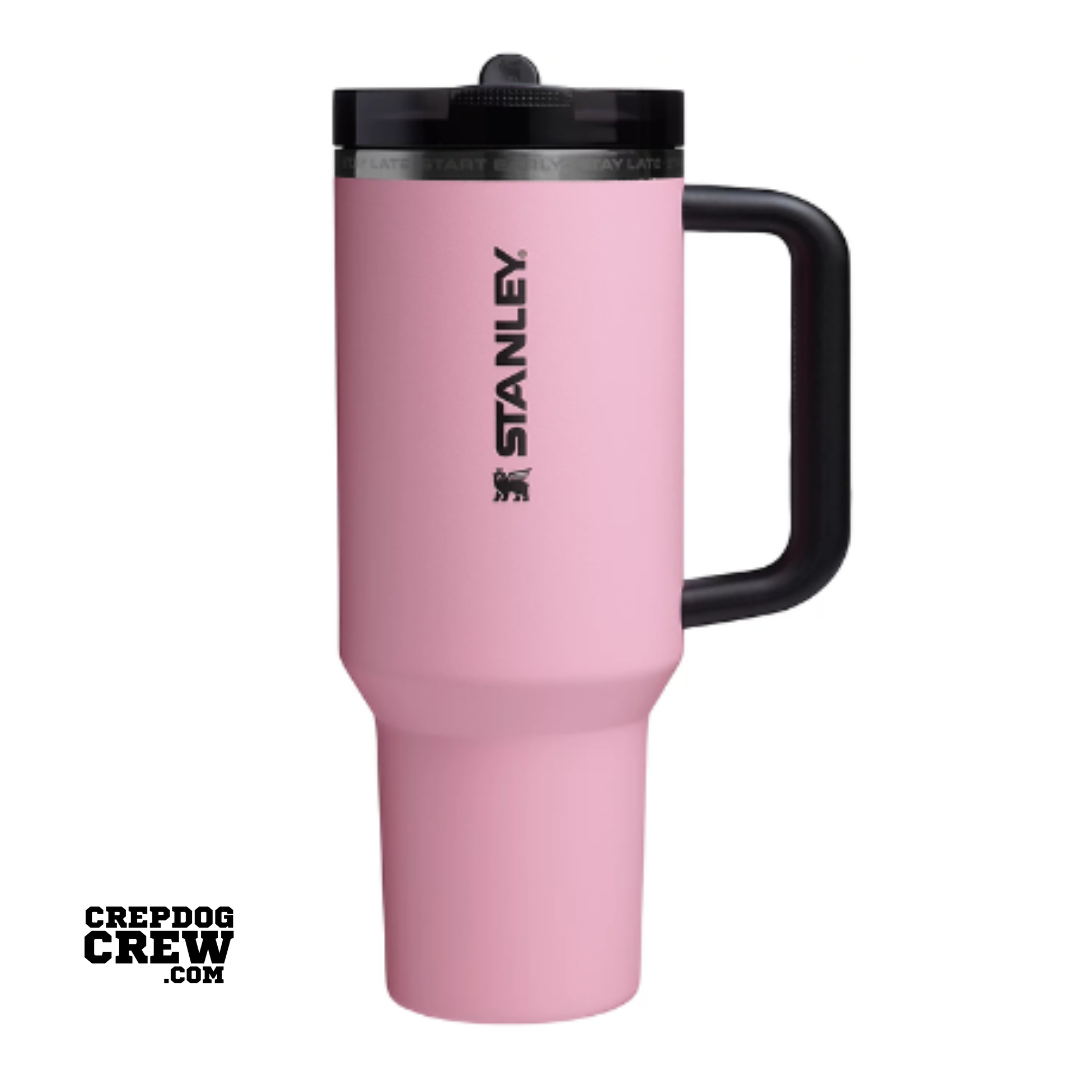 Stanley x Leo Messi Protour Flip Straw Quencher 40 oz Tumbler Messi GOAT Pink