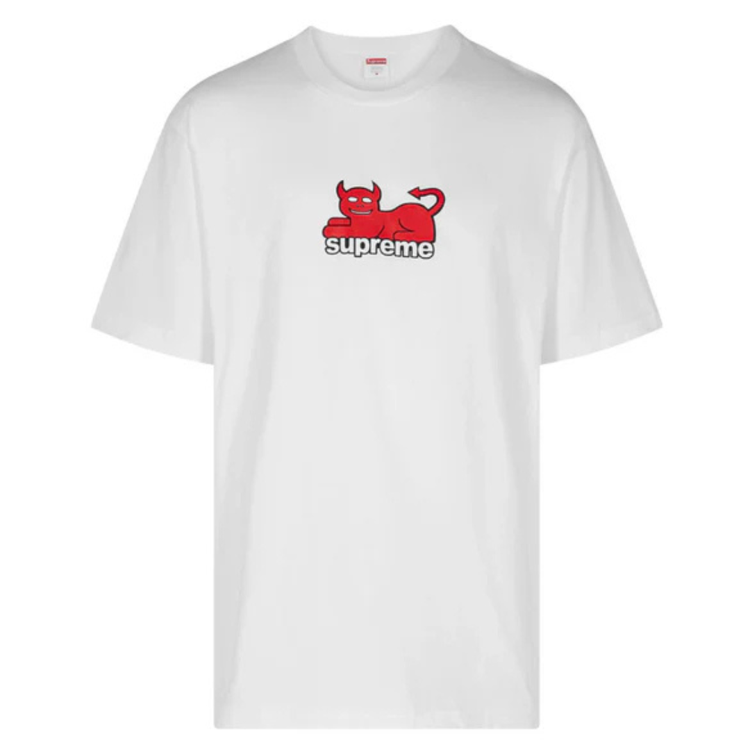 Supreme Toy Machine Devil Cat Tee White