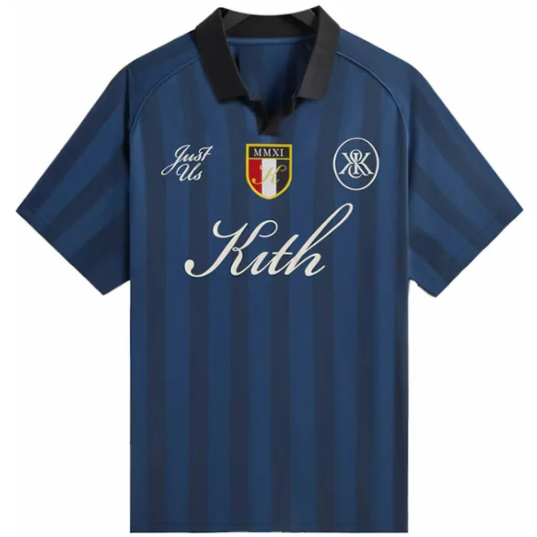 Kith Shadow Stripe Marcel Soccer Jersey Gulf