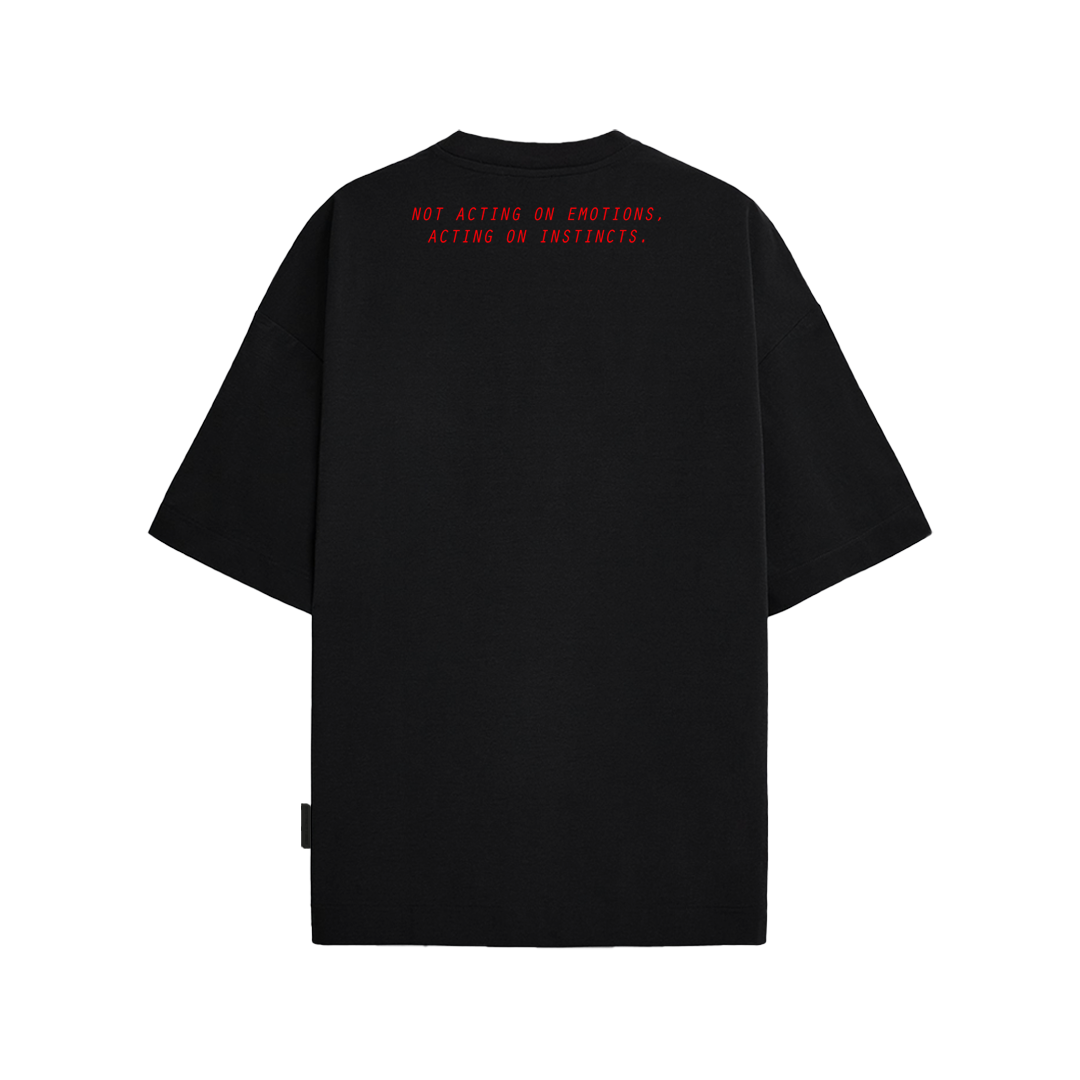 Stranger Instincts - Oversized T-shirt (Black)