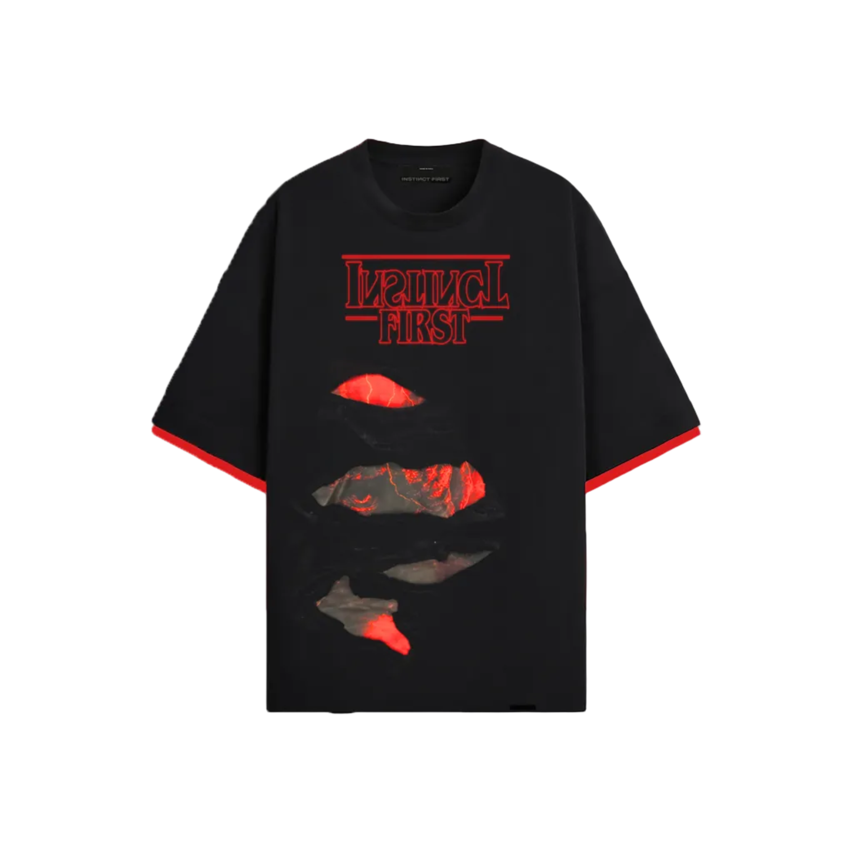 Stranger Instincts - Oversized T-shirt (Black)