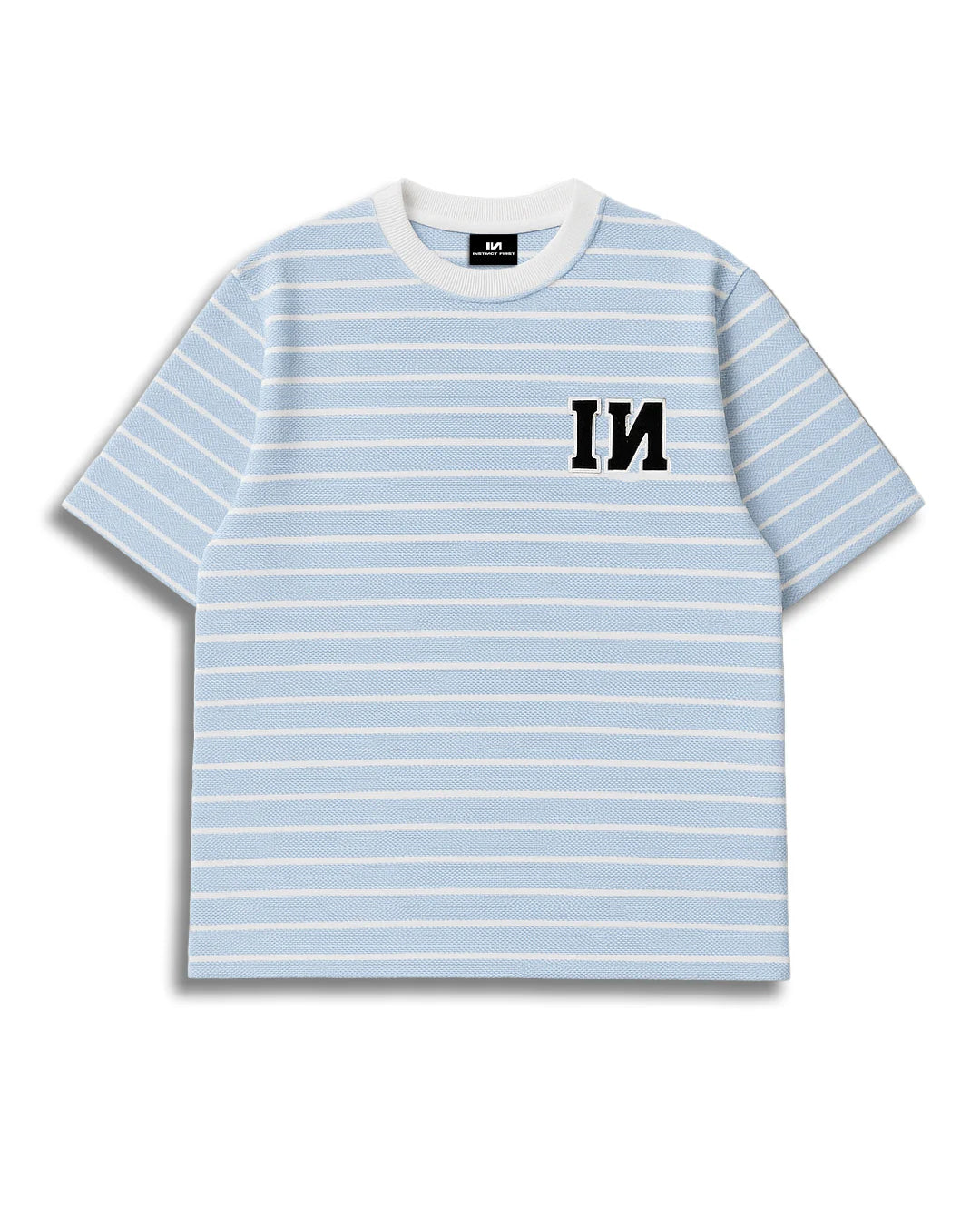 Striped Beats - Oversized T-shirt (Sky)