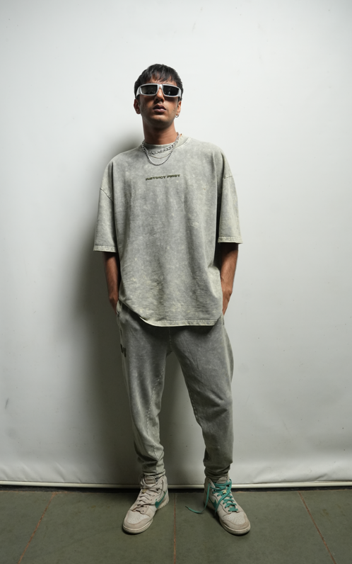 Washed oversized T-shirt (Jade)
