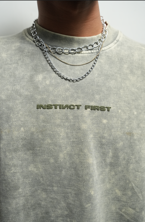 Washed oversized T-shirt (Jade)