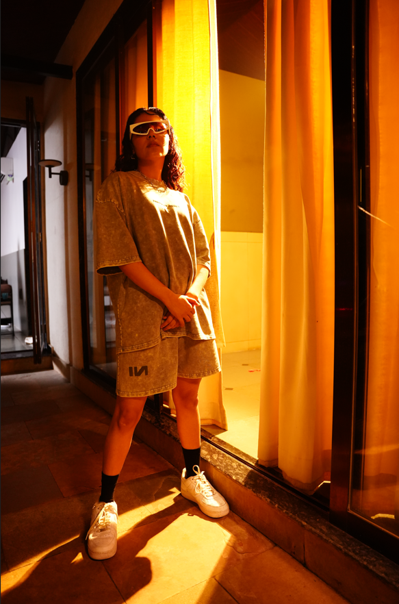 Washed shorts (Jade)