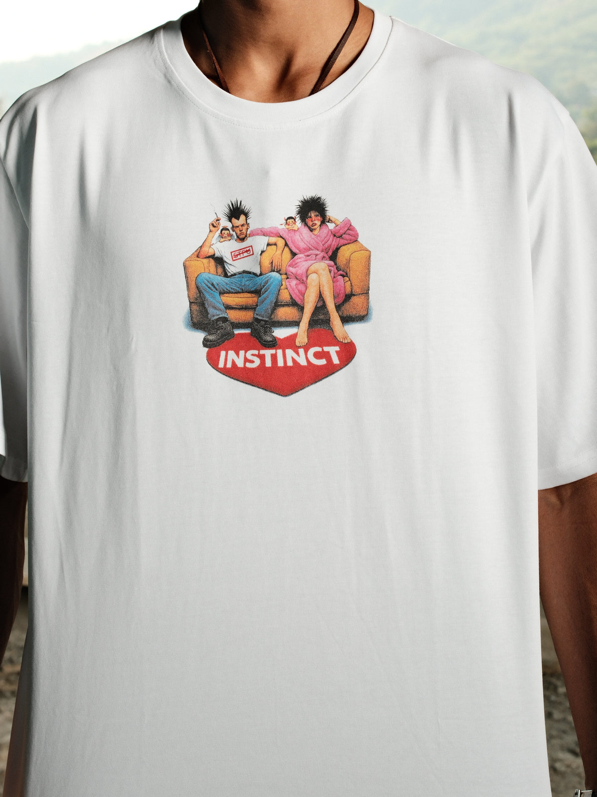 Shameless - Relaxed Fit Tshirt (White)