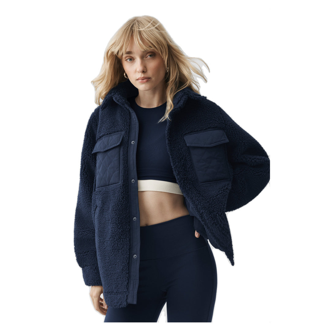 ALO Sherpa Edge Shacket - Navy