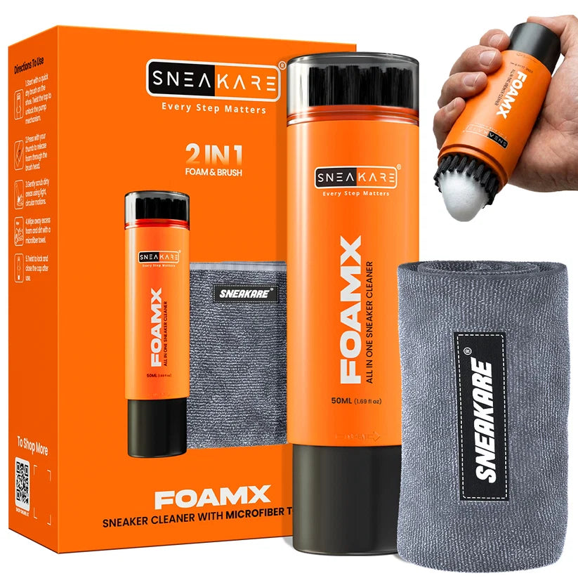 Sneakare FoamX All In One Sneaker Cleaner 50ml & Microfiber Towel