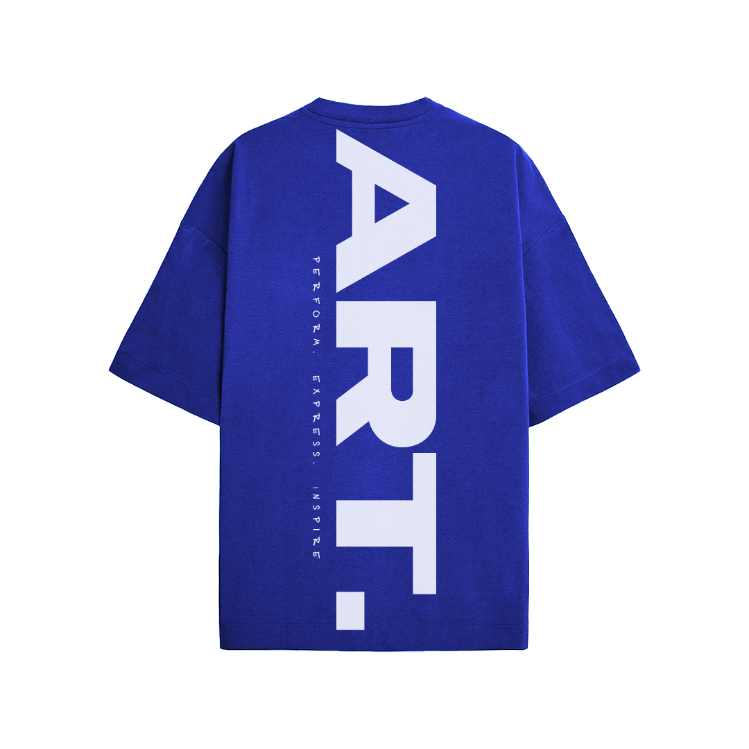 Splash Art- Oversized T-shirt (Blue)