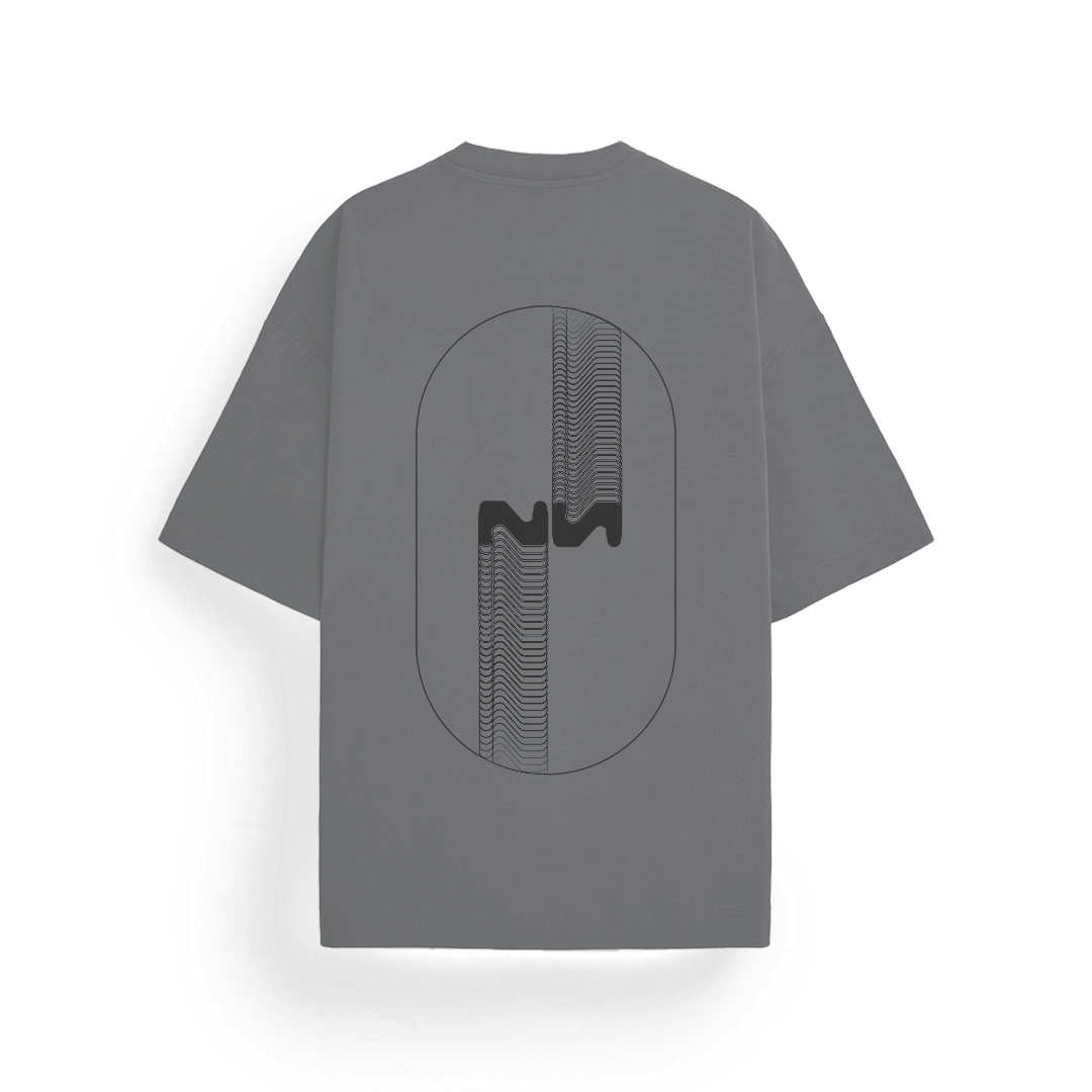 Oversized T-shirt - (Steel Grey)
