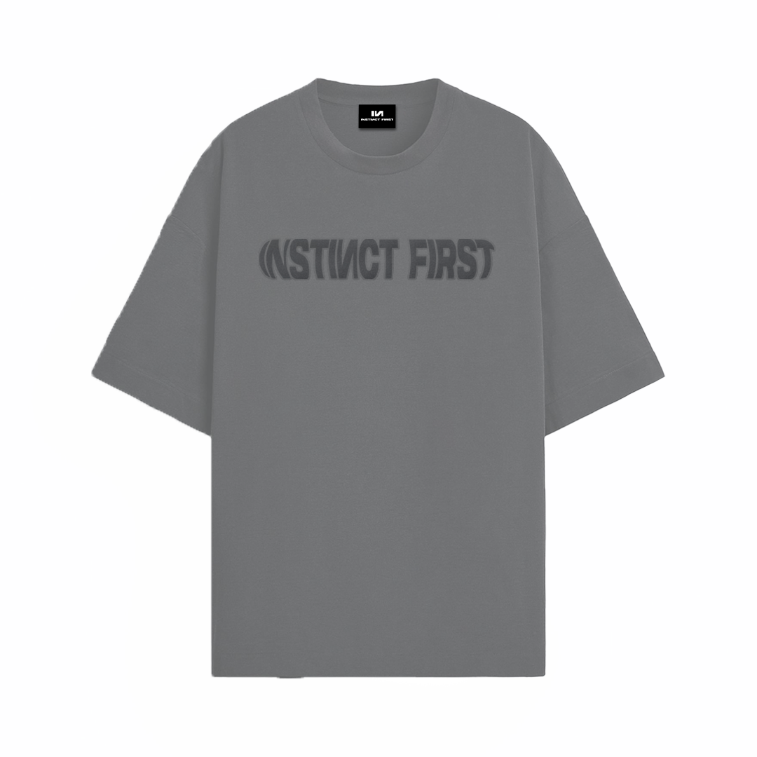 Oversized T-shirt - (Steel Grey)