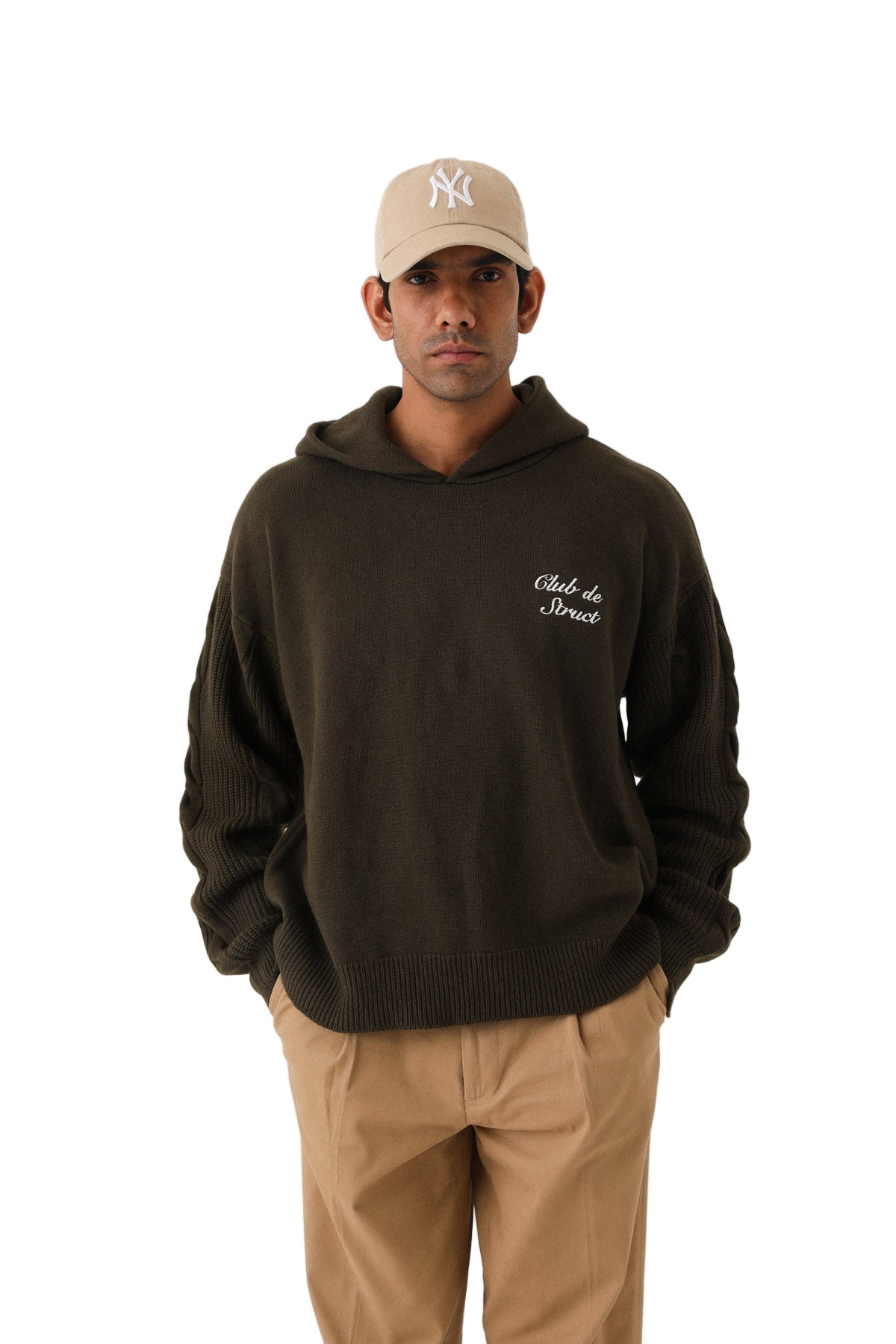 HERITAGE CABLE KNIT HOODIE