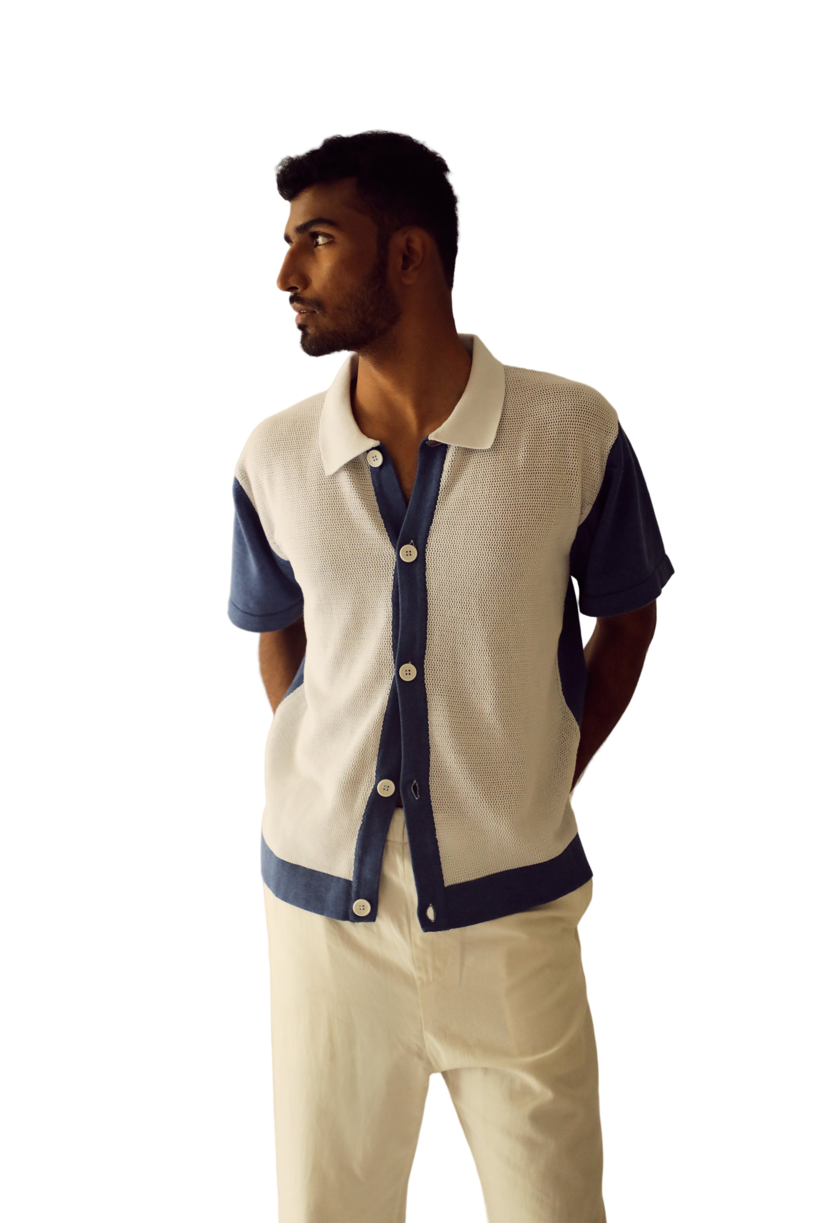 KNIT MESH SHIRT