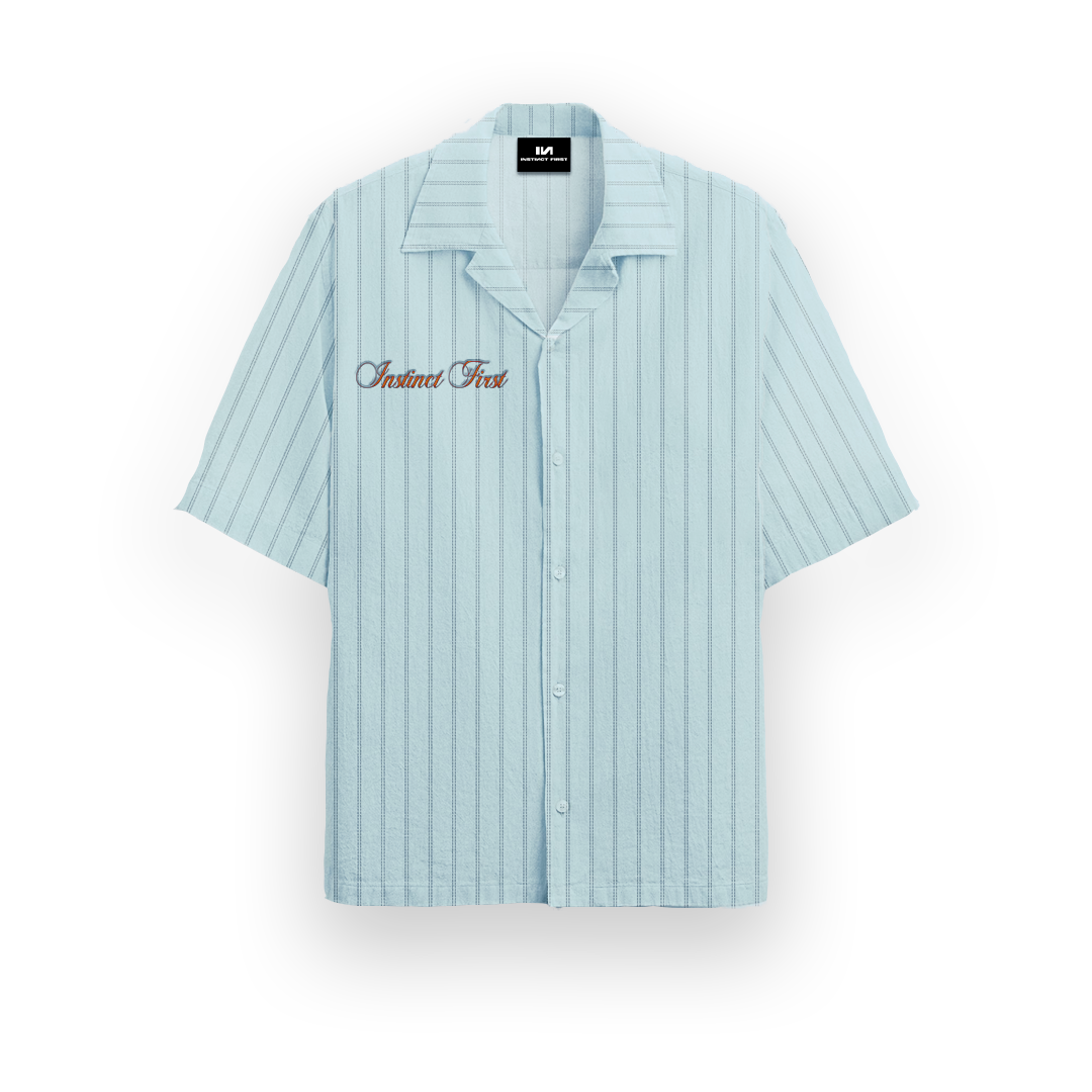 Summer Stripe Shirt - (Sky)