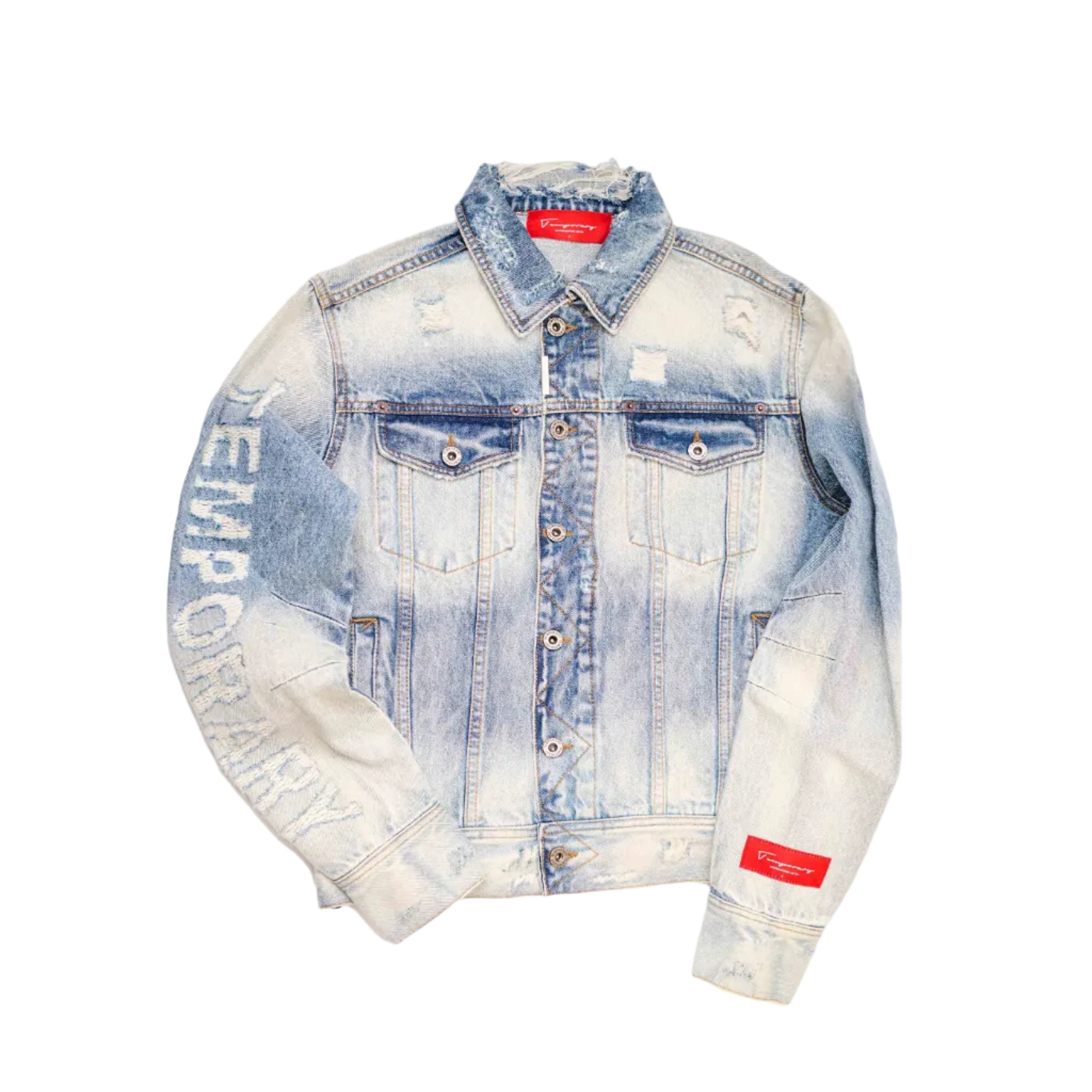 THE LAST WEAR — Hand Distressed Denim Trucker Jacket | TEMPORARY
