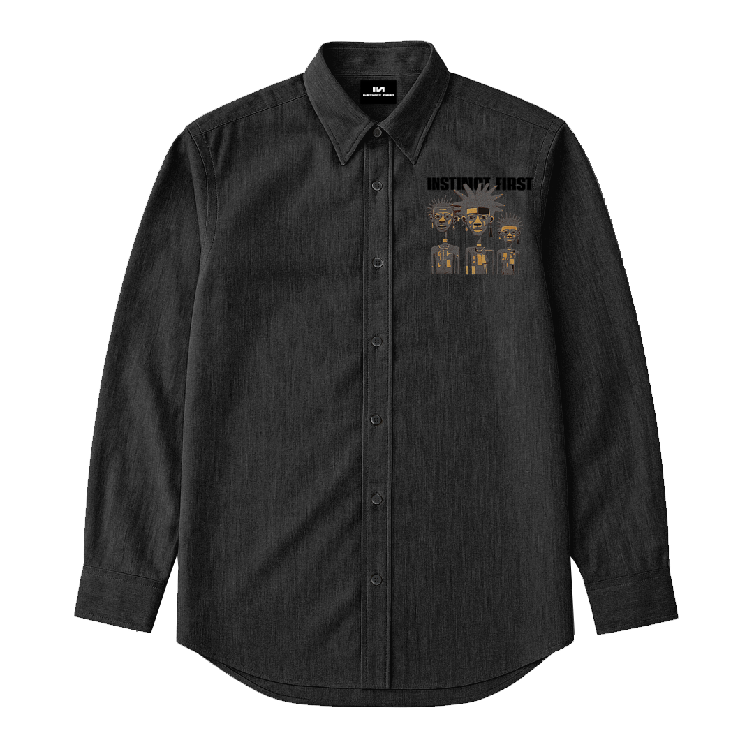 Tribal Shirt - (Charcoal)