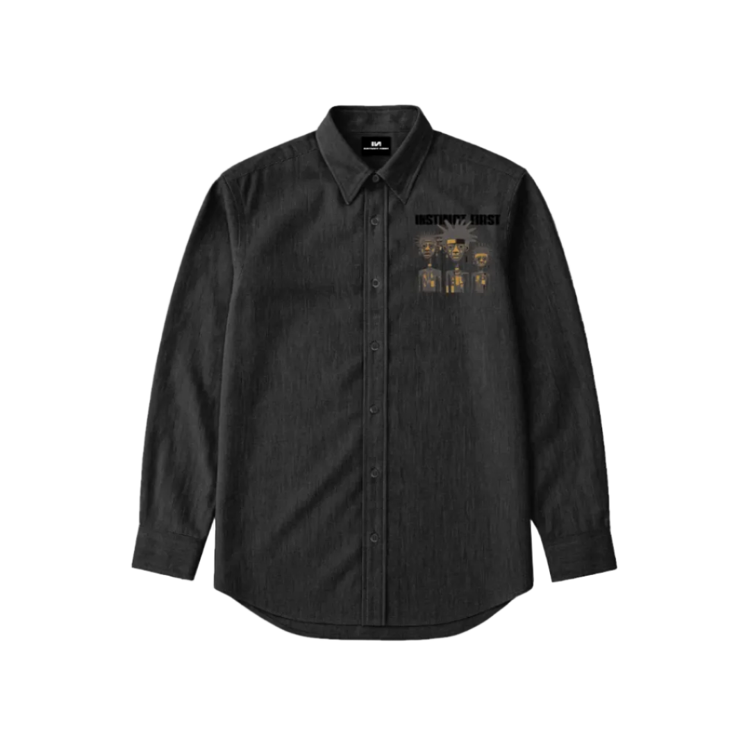Tribal Shirt - (Charcoal)