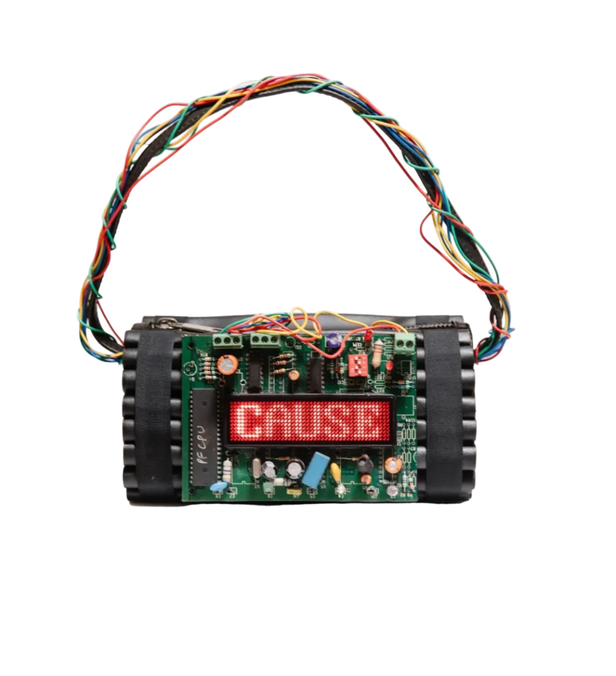Time Bomb' Vegan Leather Hand Bag