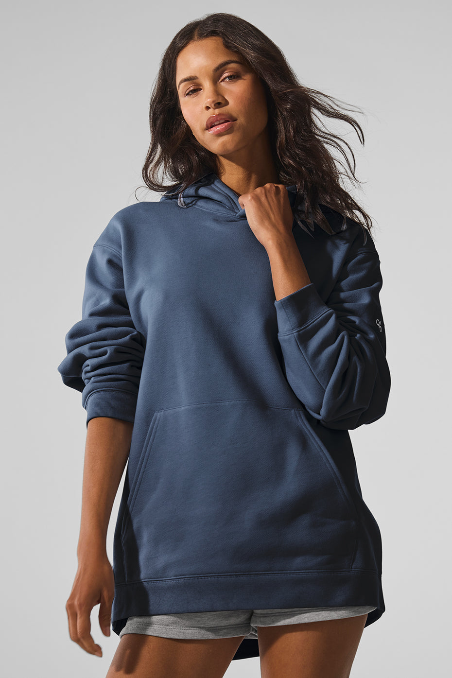 alo Renown Heavy Weight Hoodie - Bluestone