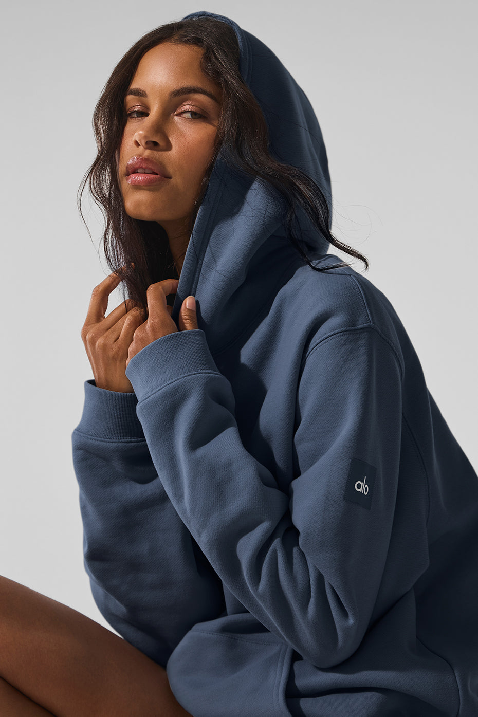 alo Renown Heavy Weight Hoodie - Bluestone