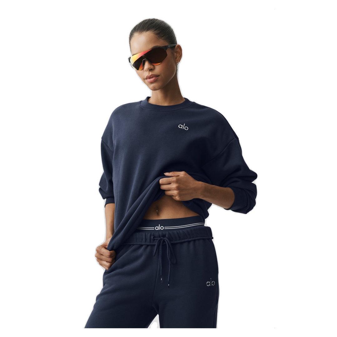 ALO Accolade Crew Neck Pullover - Navy