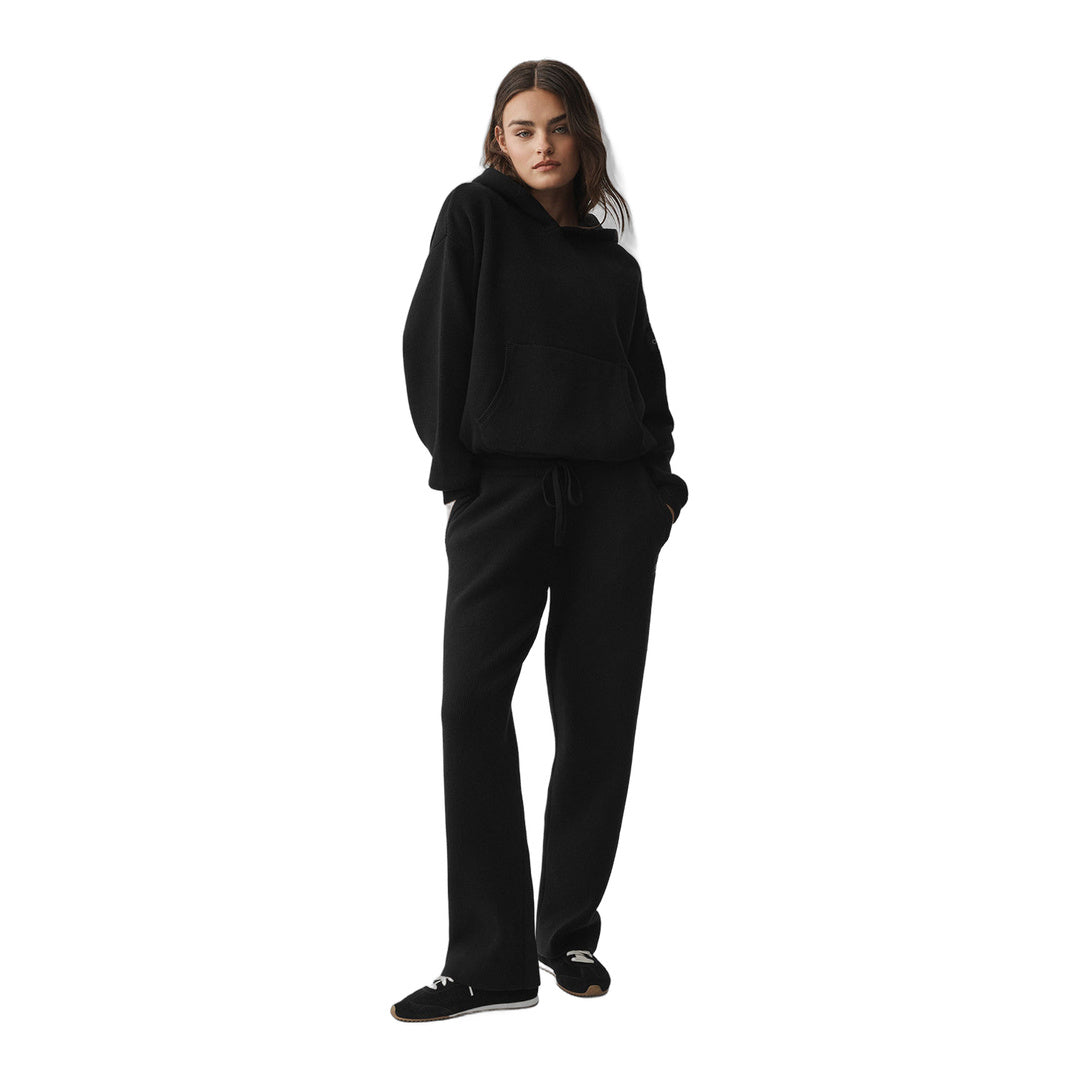 alo Scholar Hooded Sweater - Black